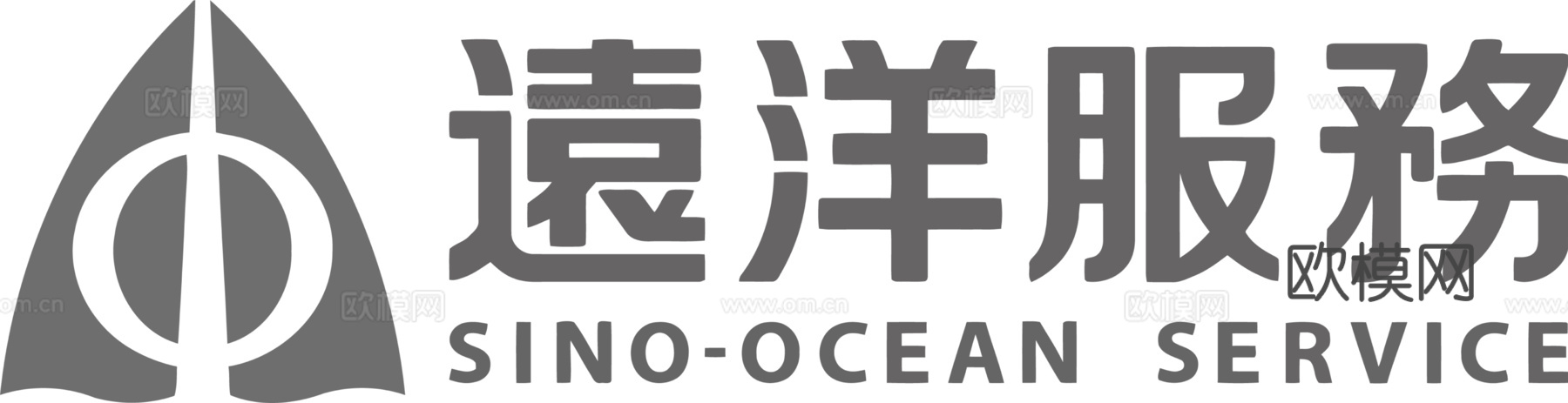 远洋服务，物业管理logo