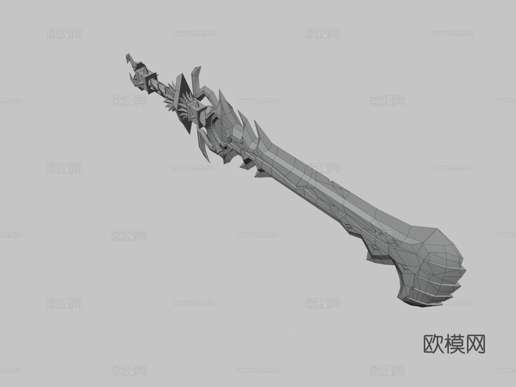 魔法蓝剑3d模型下载（渲染图3）