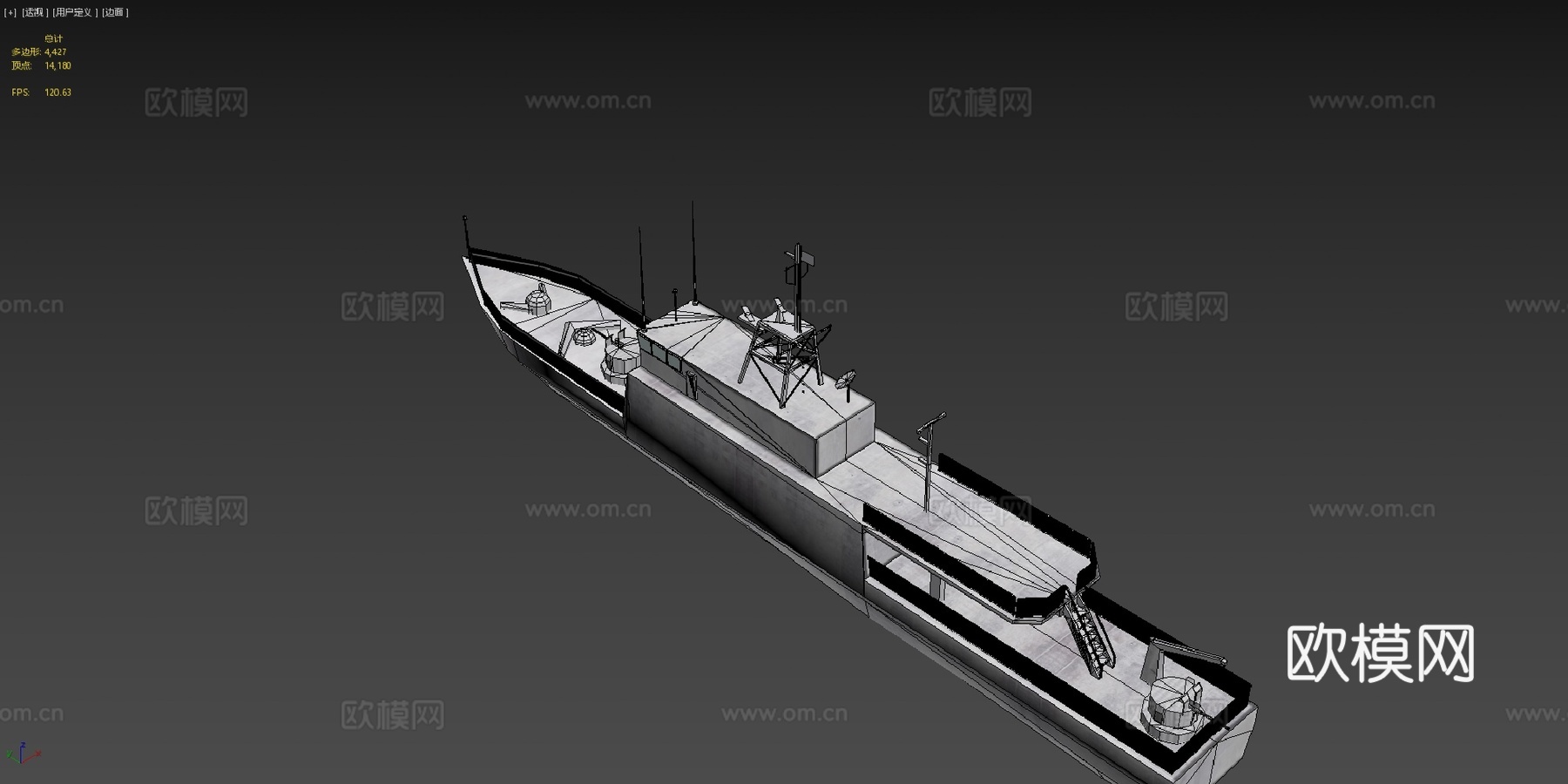 KERAPU船3d模型下载（渲染图4）