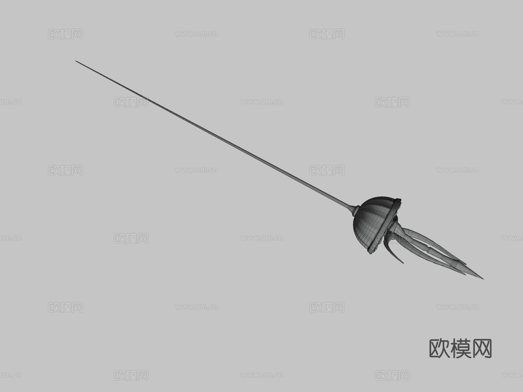 死亡猎人细剑第三级3d模型下载（渲染图3）