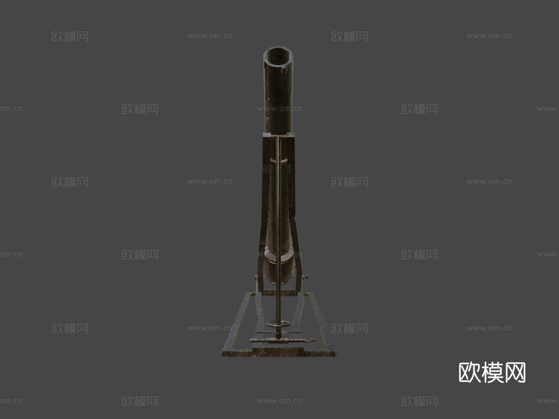 毫米战壕迫击炮3d模型下载（渲染图5）