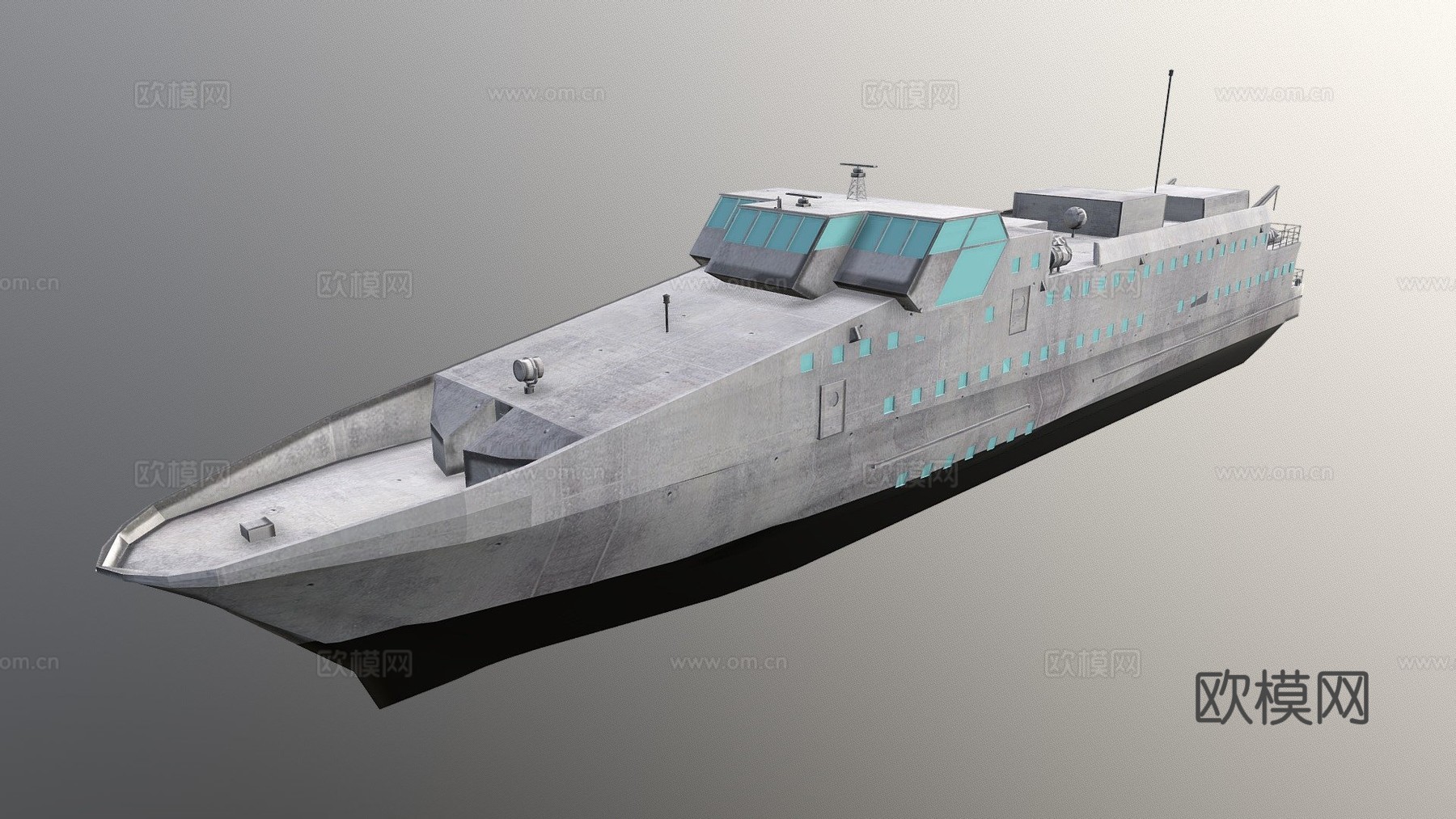 卡朗特科克号船3d模型下载（渲染图1）