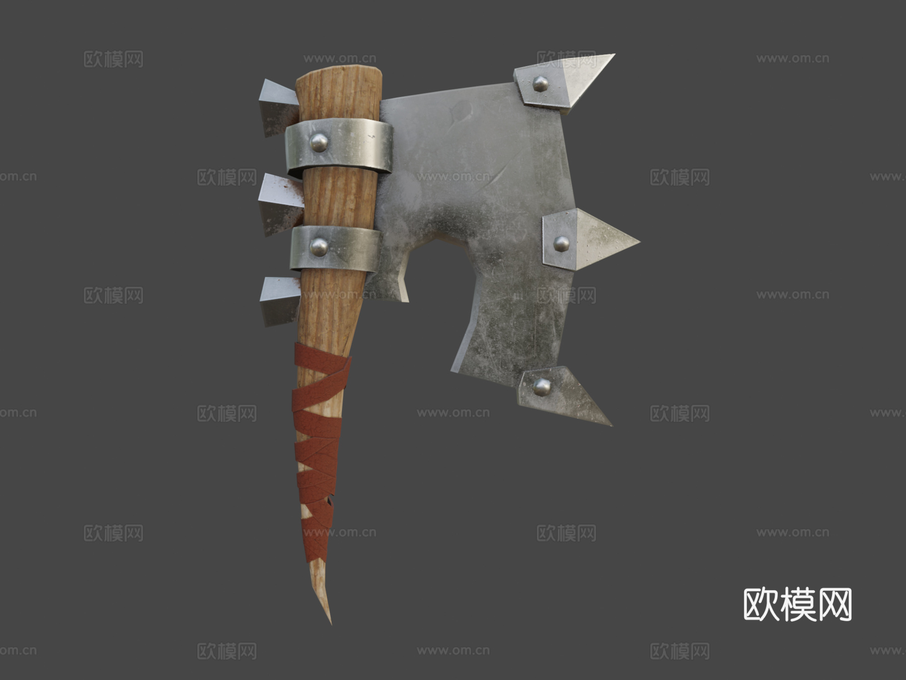 低多边形斧3d模型下载（渲染图6）