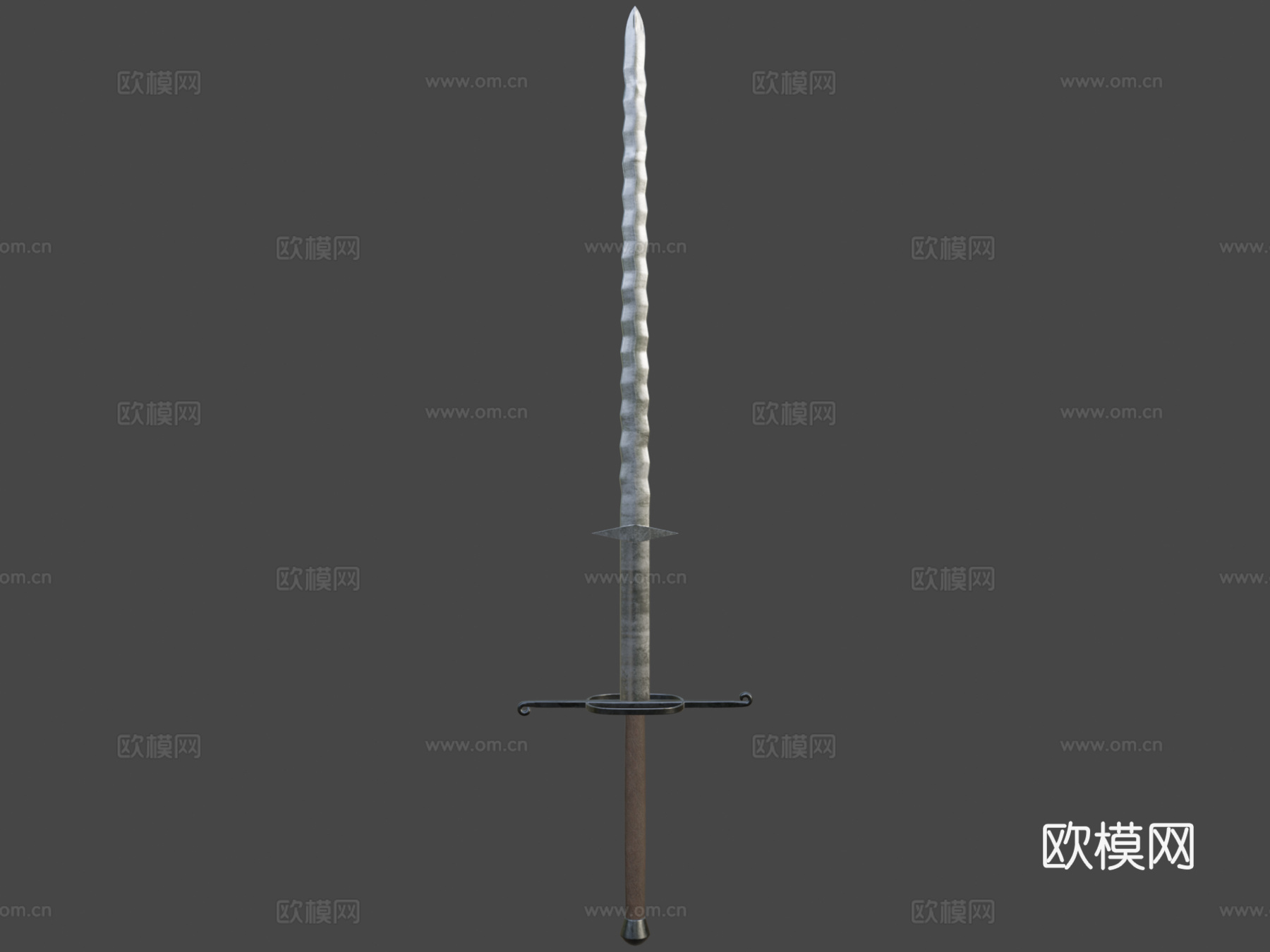双手剑3d模型下载（渲染图6）
