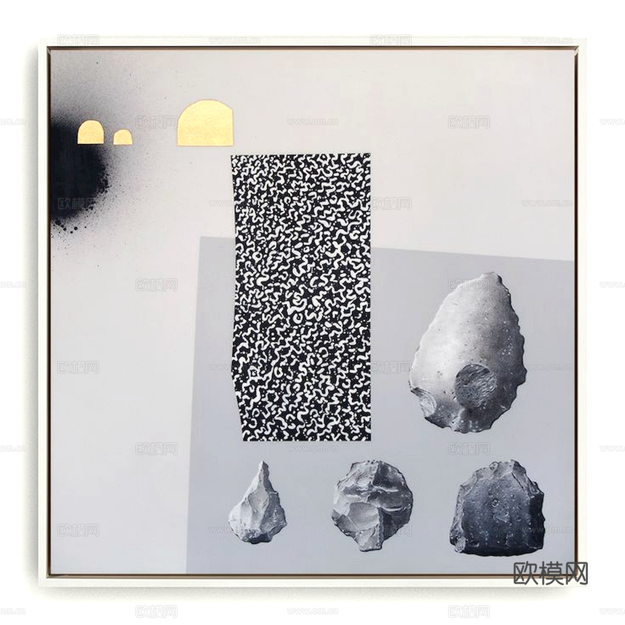 中式新中式挂画壁画水墨字画山水花鸟背景墙壁纸装饰画抽象画油画下载