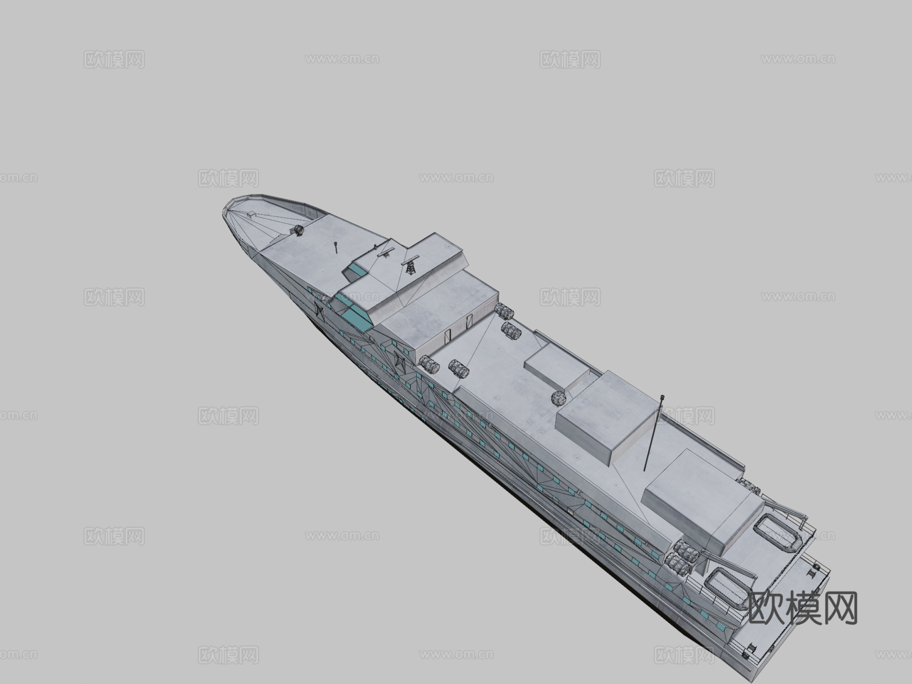 卡朗特科克号船3d模型下载（渲染图2）