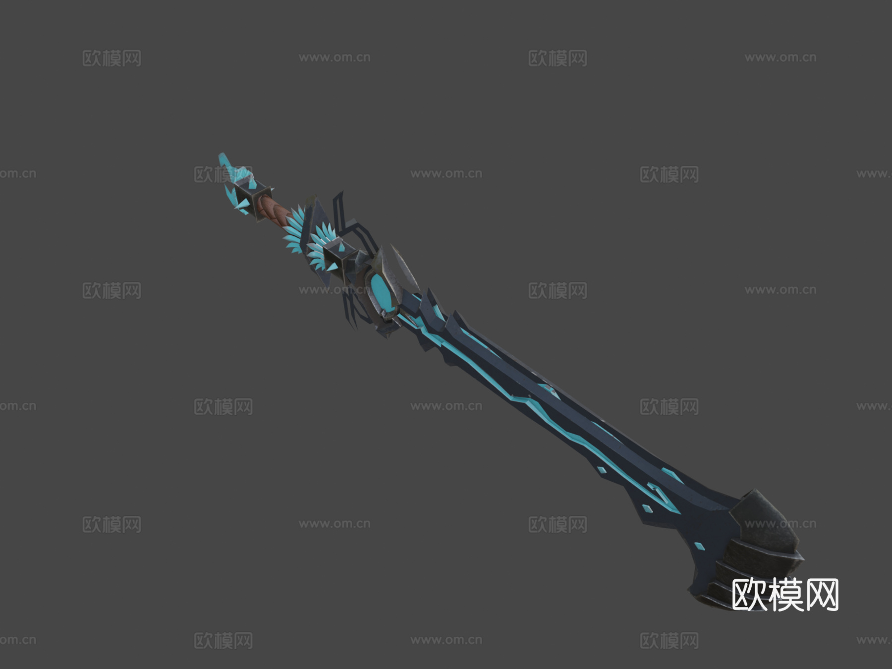 魔法蓝剑3d模型下载（渲染图7）