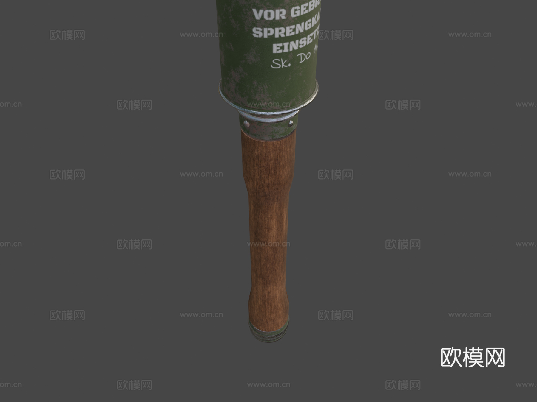 M24木柄手榴弹3d模型下载（渲染图5）