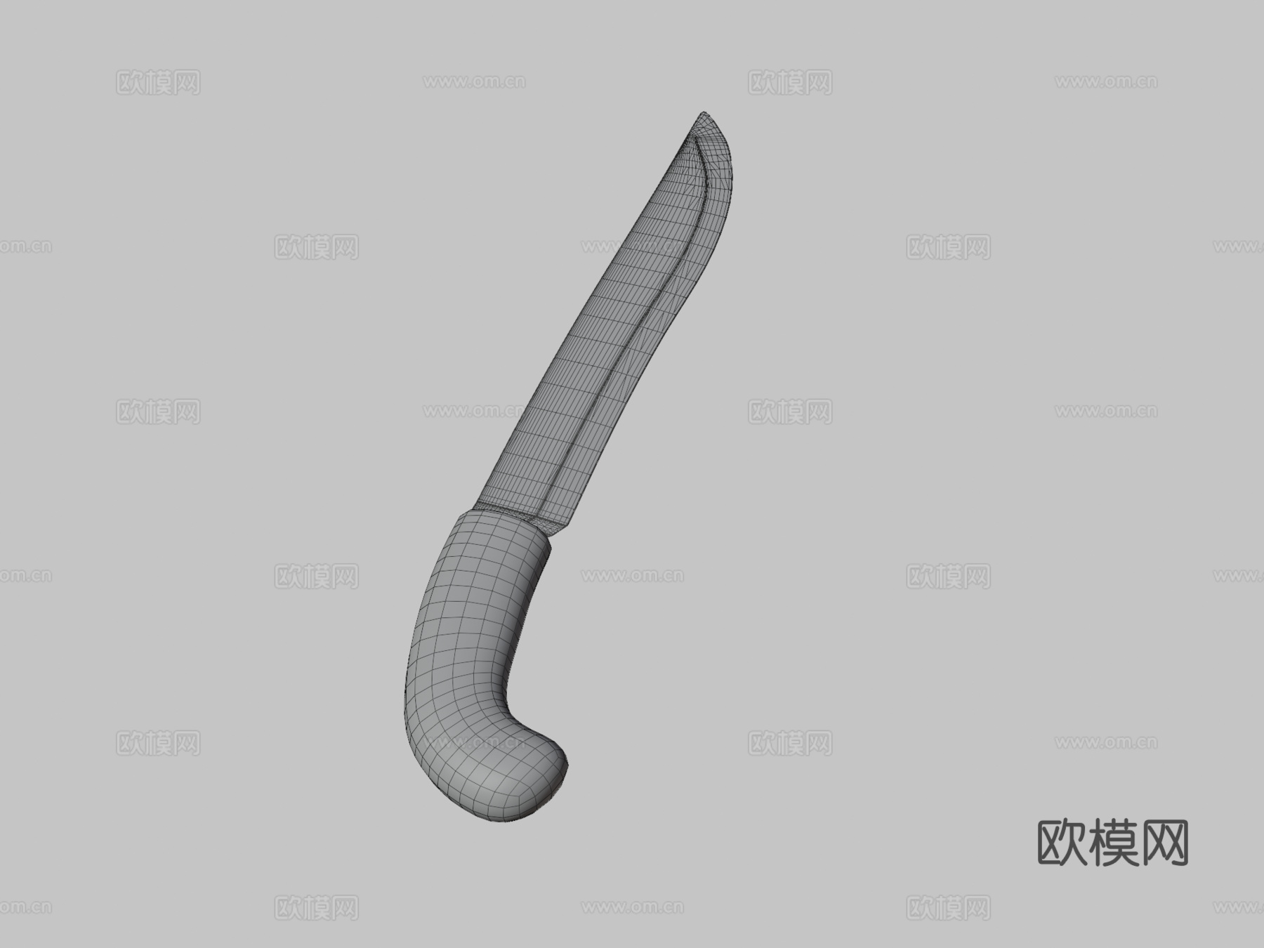 戈洛克砍刀3d模型下载（渲染图3）