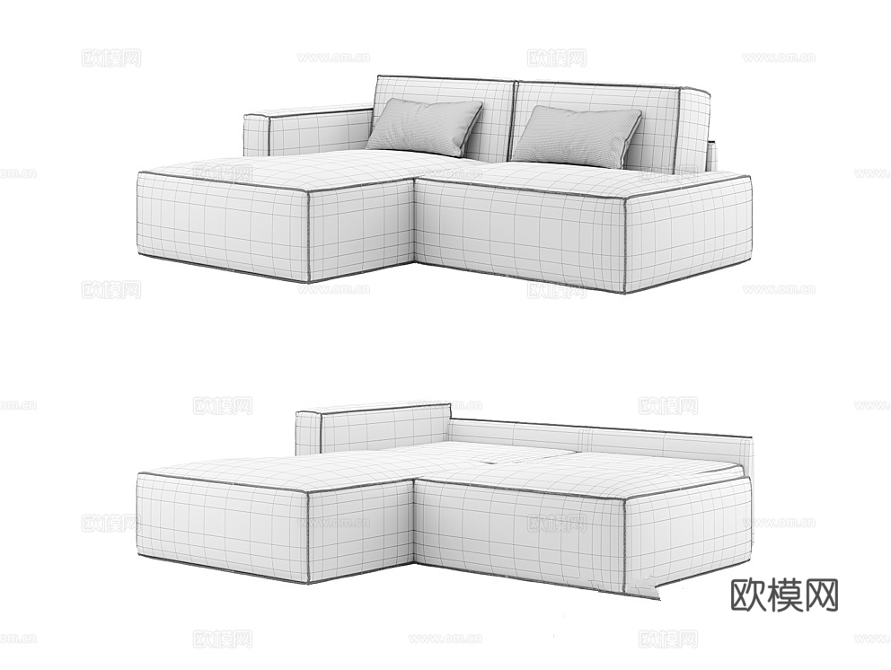 MEBELFORM 二人沙发 沙发床3d模型下载（渲染图5）