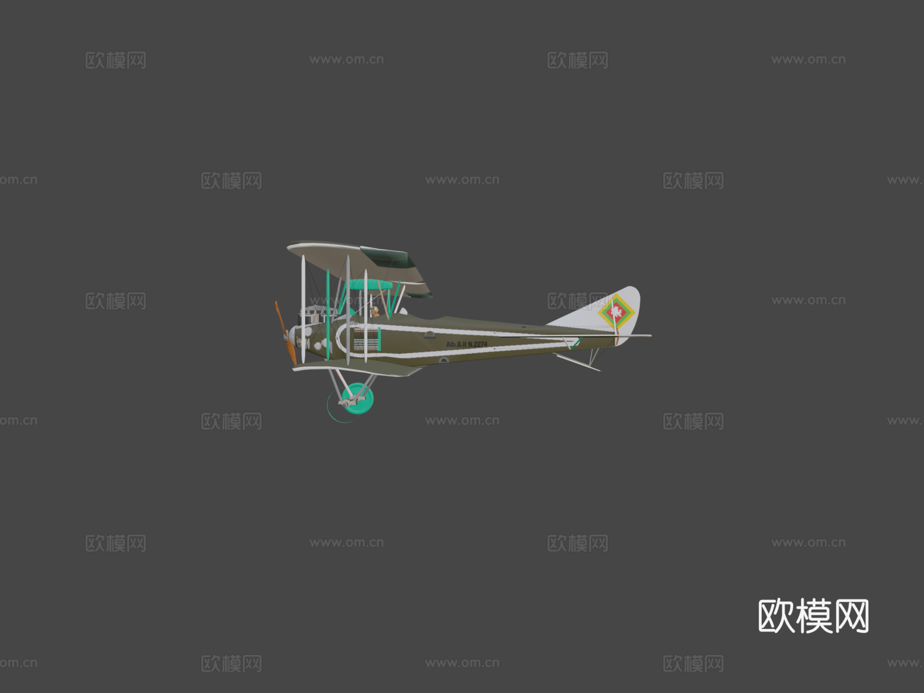 年信天翁BII立陶宛空军2274号3d模型下载（渲染图7）
