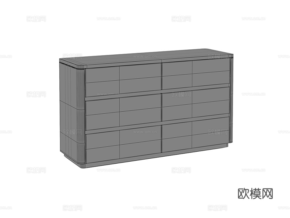 Fratelli Barri 六斗柜3d模型下载（渲染图3）