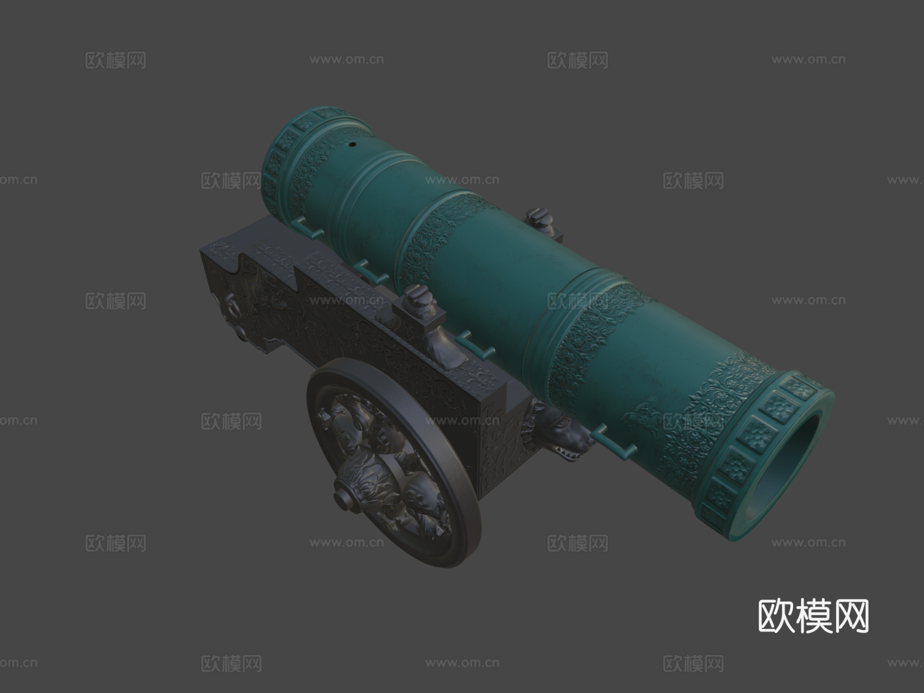 沙皇炮3d模型下载（渲染图5）