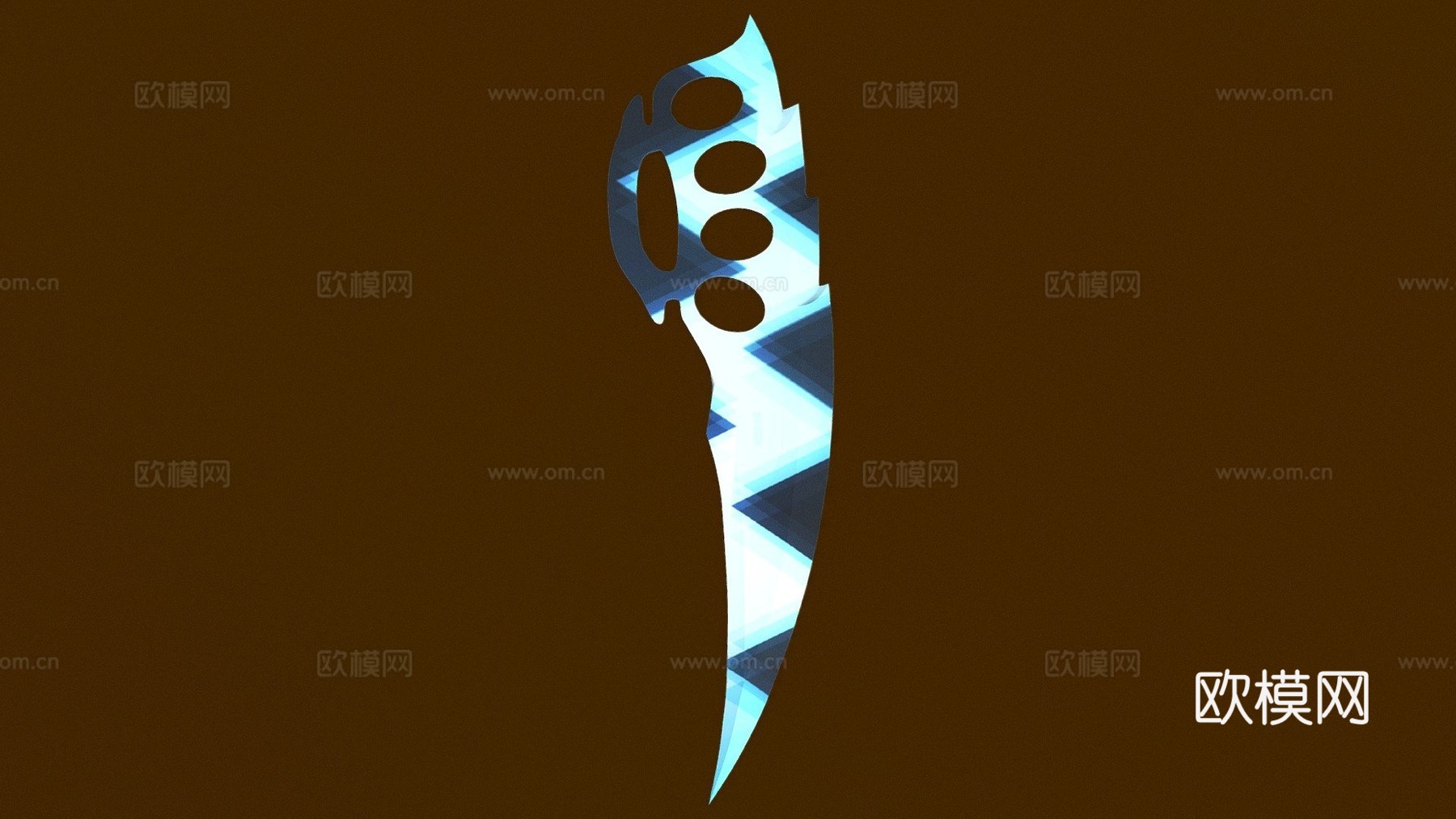 指节刀质子3d模型下载（渲染图1）