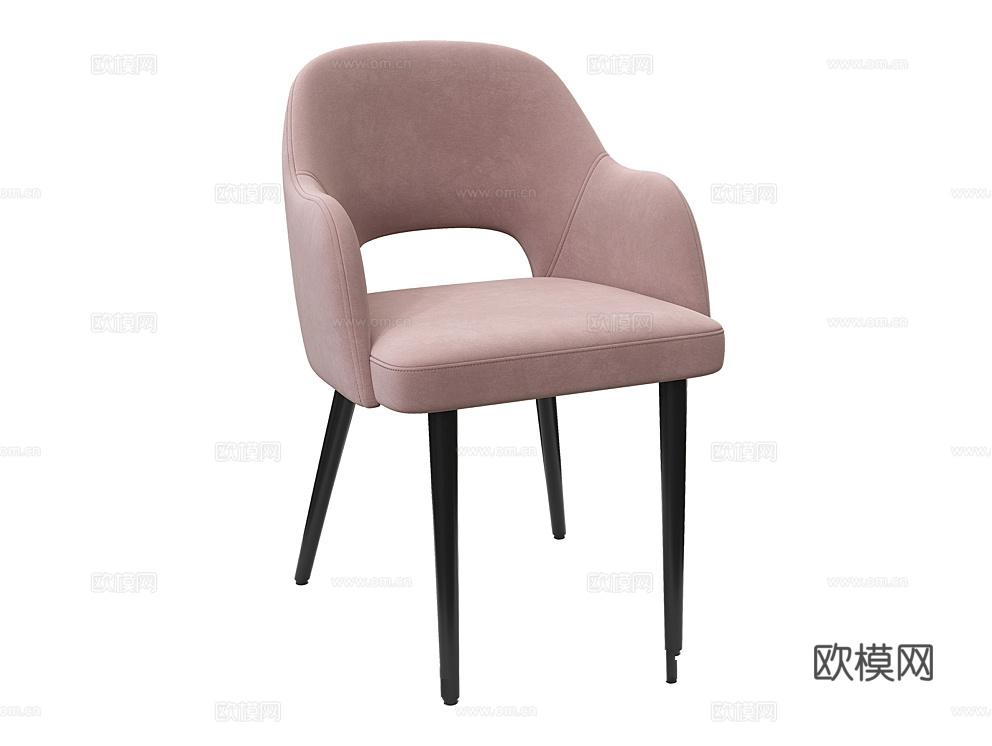 MEBELFORM 粉色餐椅3d模型下载（渲染图4）