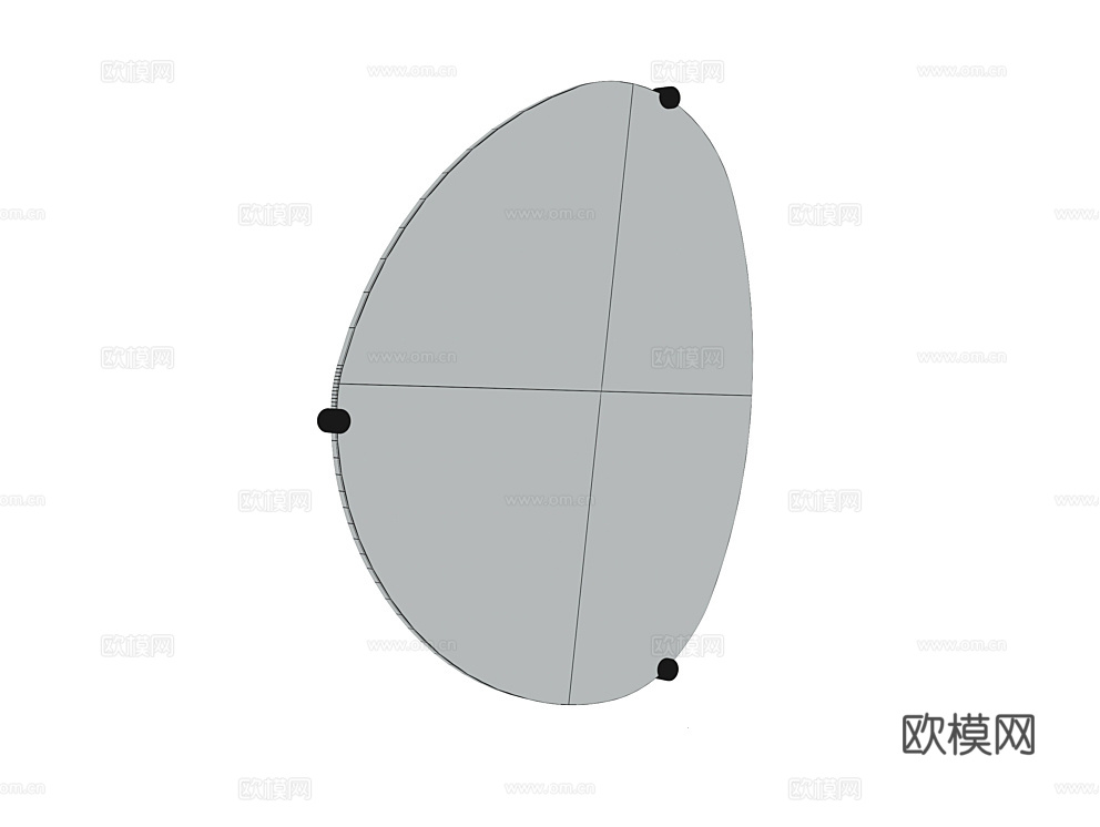 Fratelli Barri 镜子3d模型下载（渲染图2）