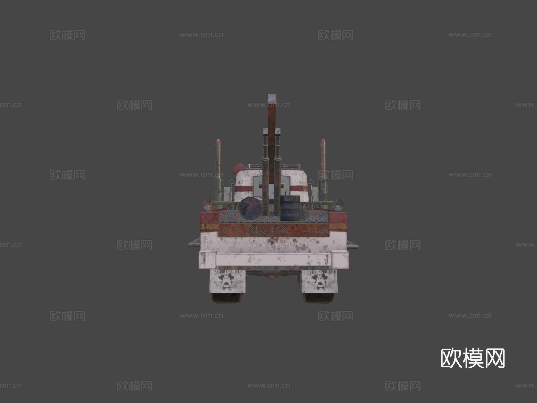 拖车3d模型下载（渲染图6）