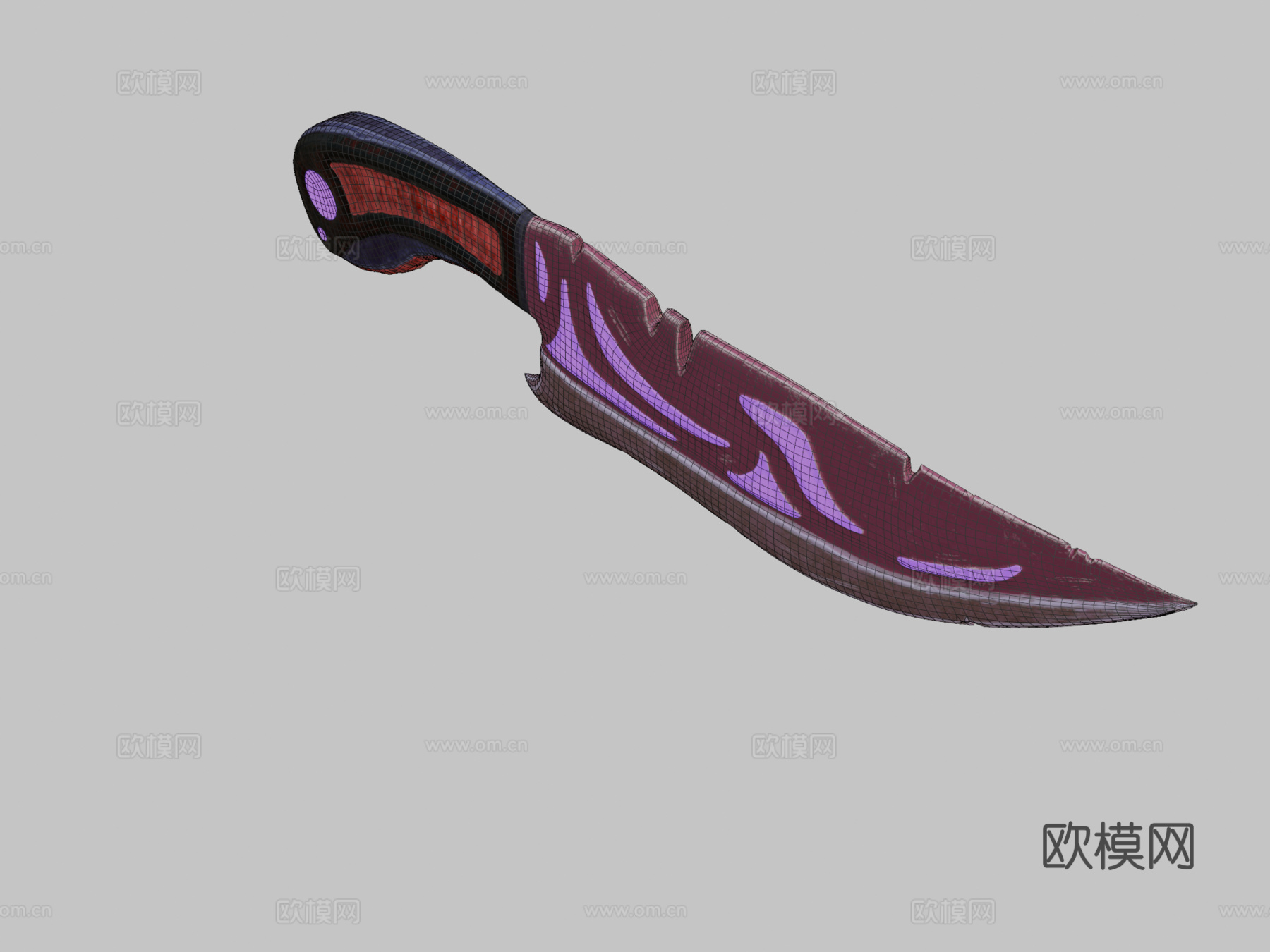 雨中仪式匕首3d模型下载（渲染图2）