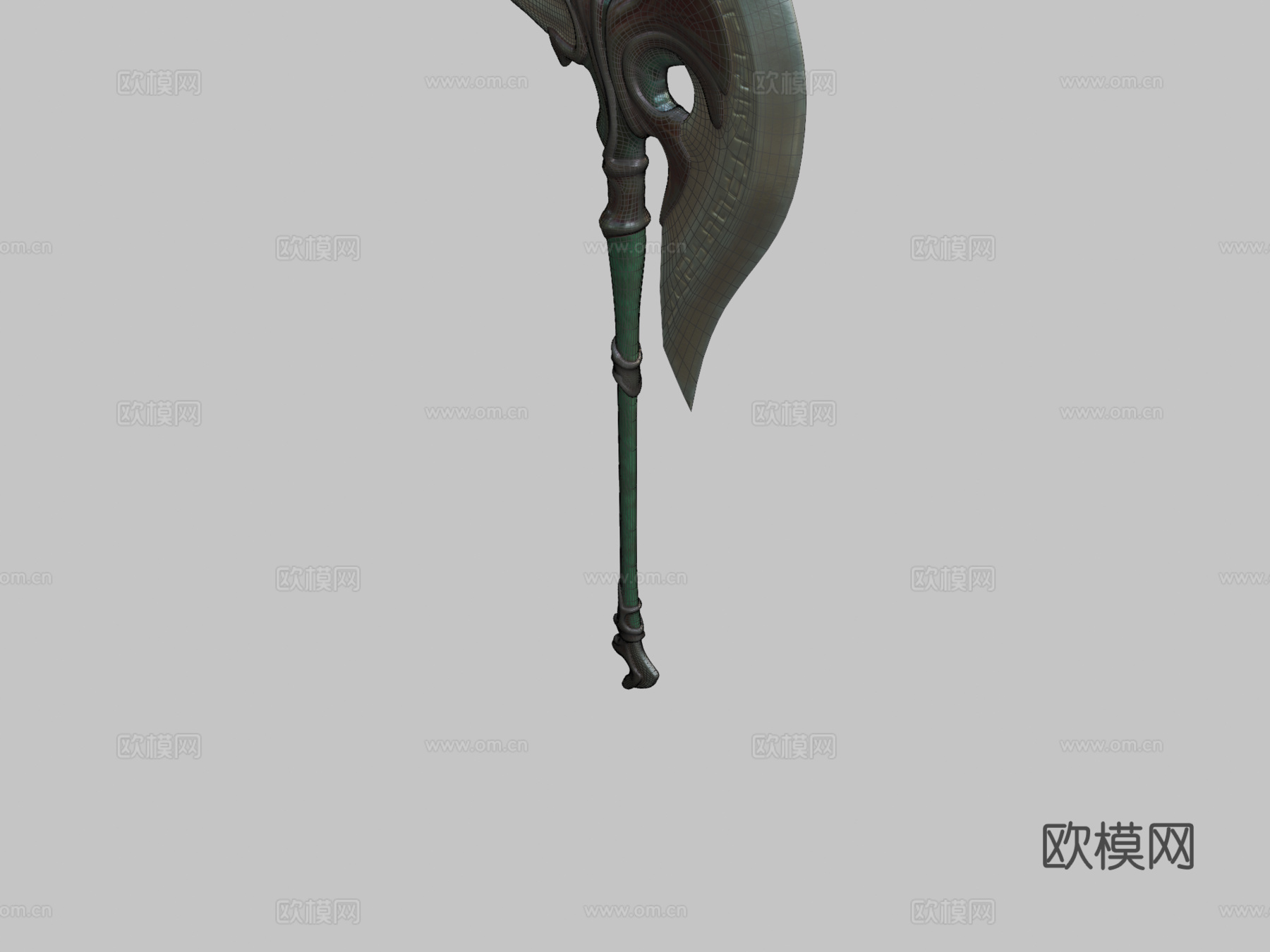 战斧3d模型下载（渲染图2）