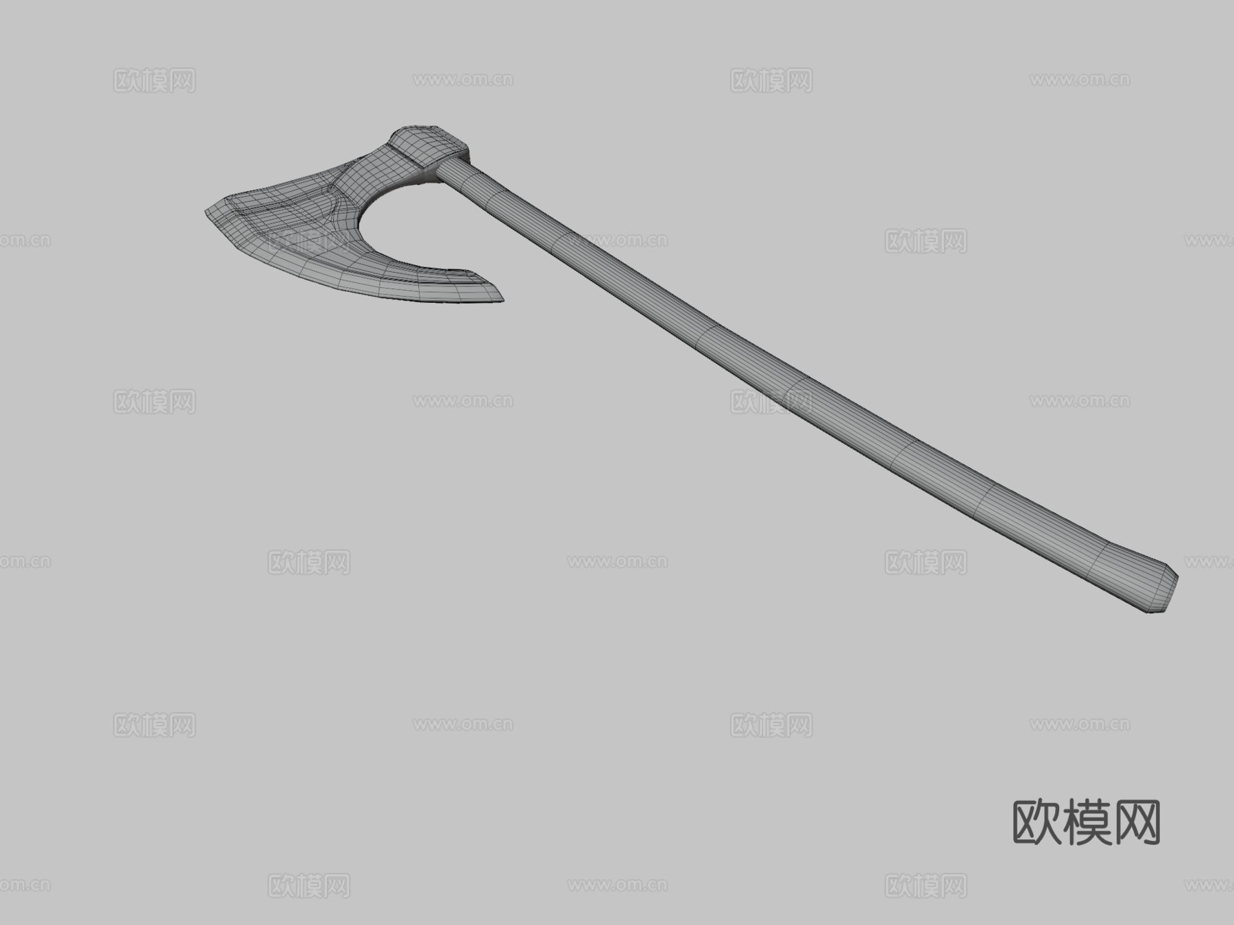 北欧斧3d模型下载（渲染图3）