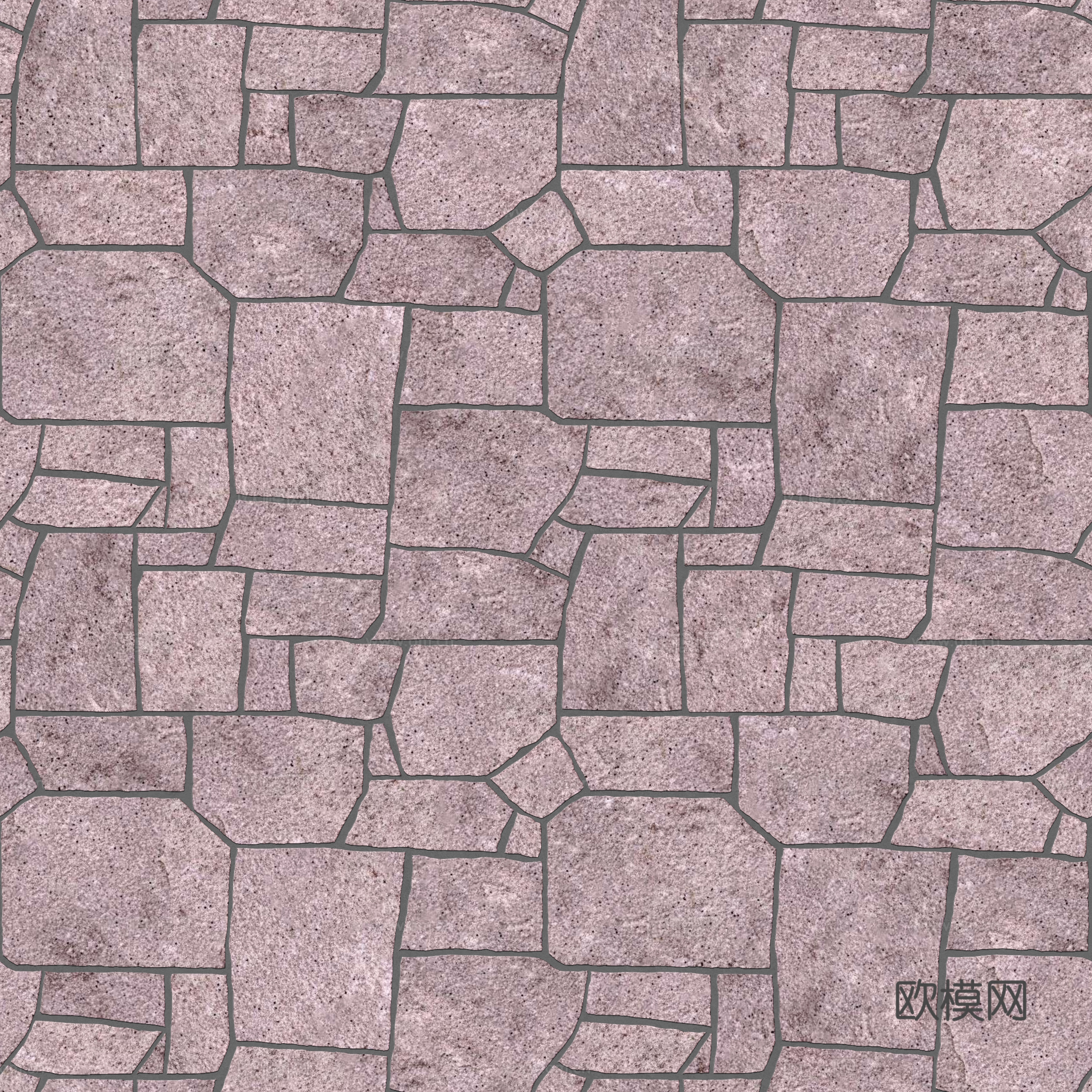 红色砂岩毛石-多边形毛石-破冰纹毛石29