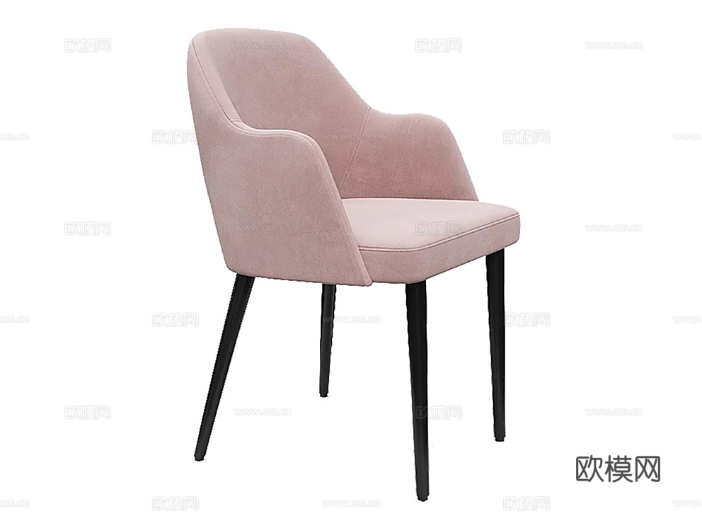 MEBELFORM 粉色餐椅3d模型下载（渲染图1）
