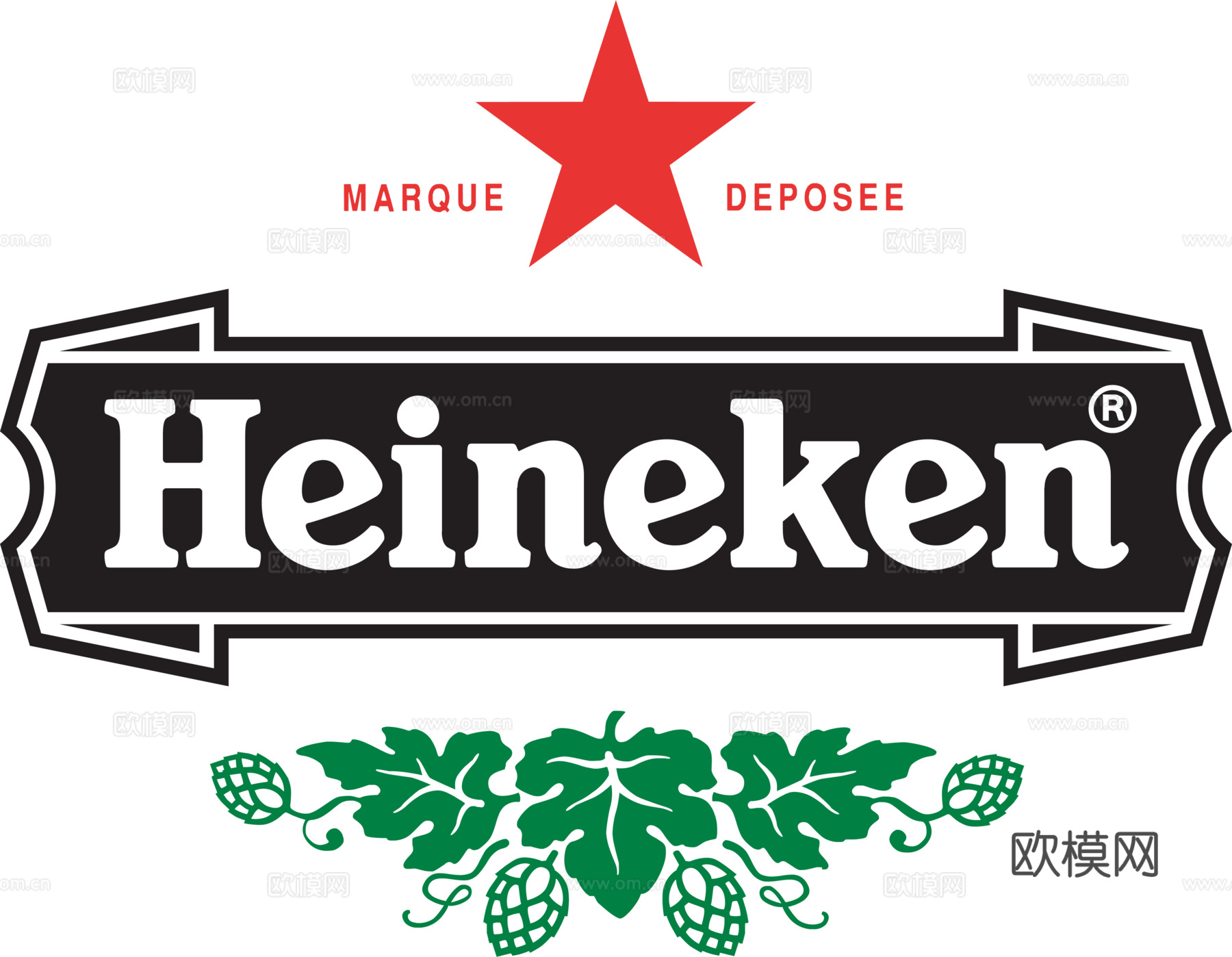 喜力啤酒2，啤酒品牌logo