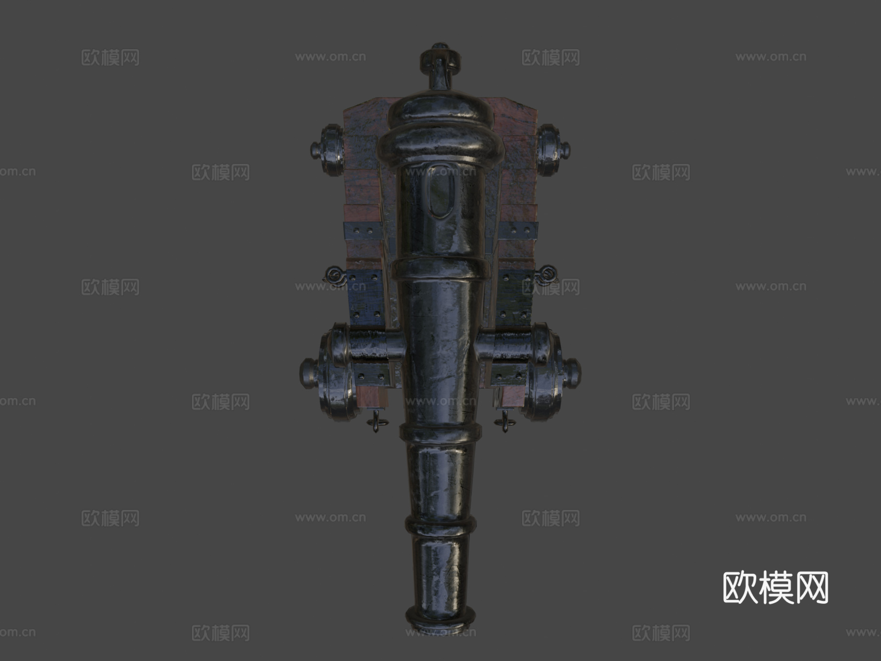 海军炮3d模型下载（渲染图6）