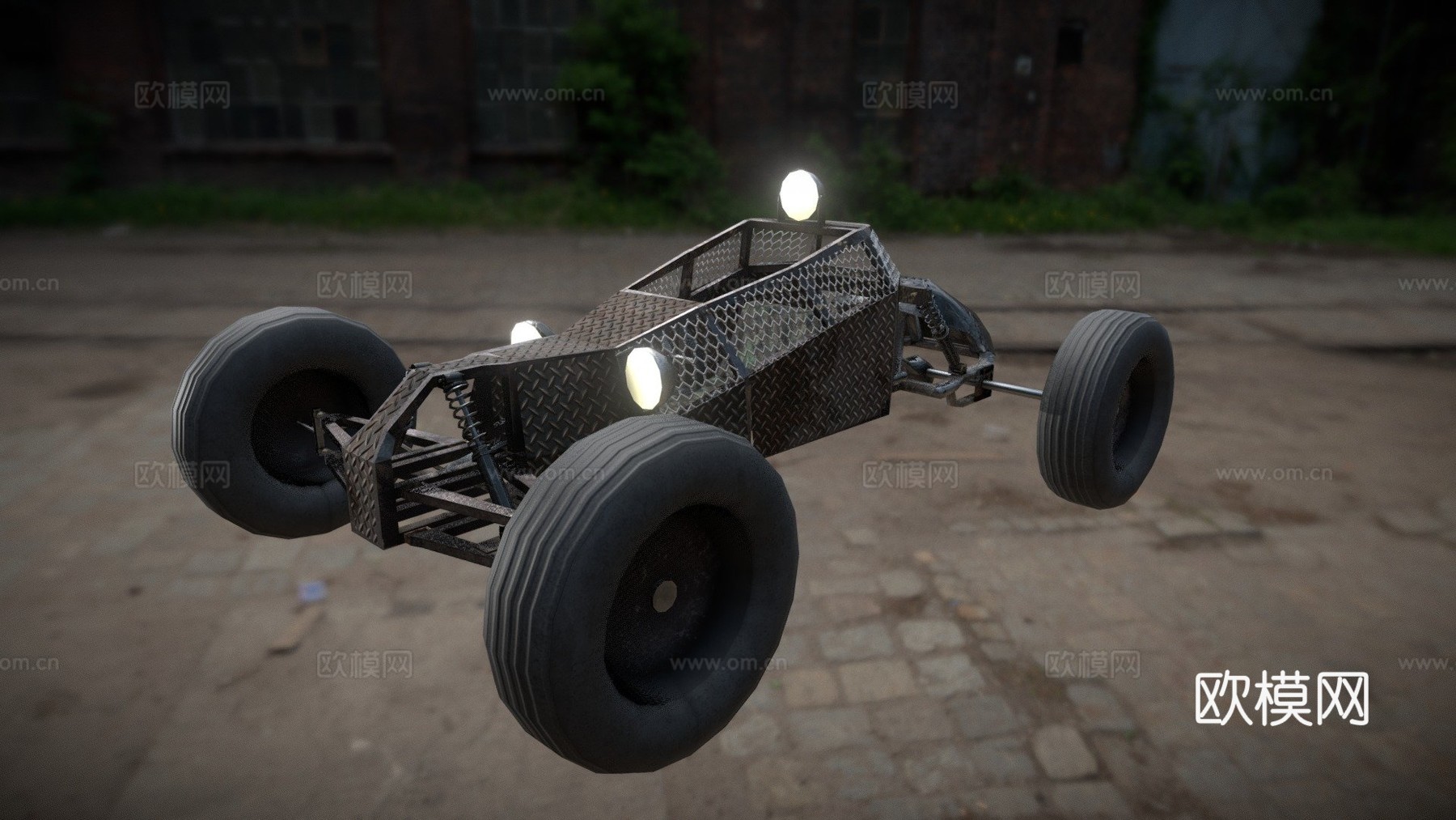 后末日越野车3d模型下载（渲染图1）