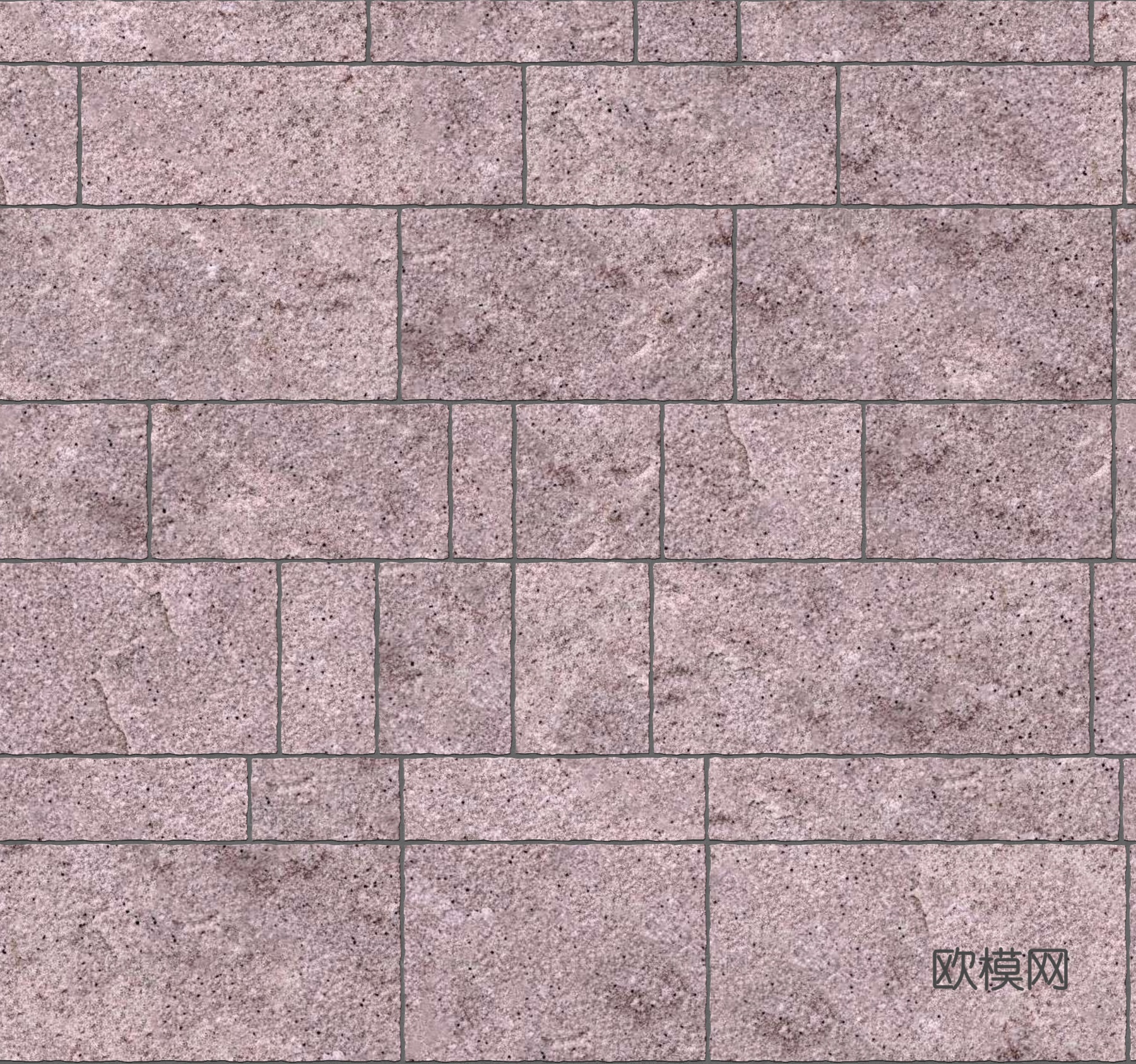 暗红色红色砂岩石板-大小错拼错缝26