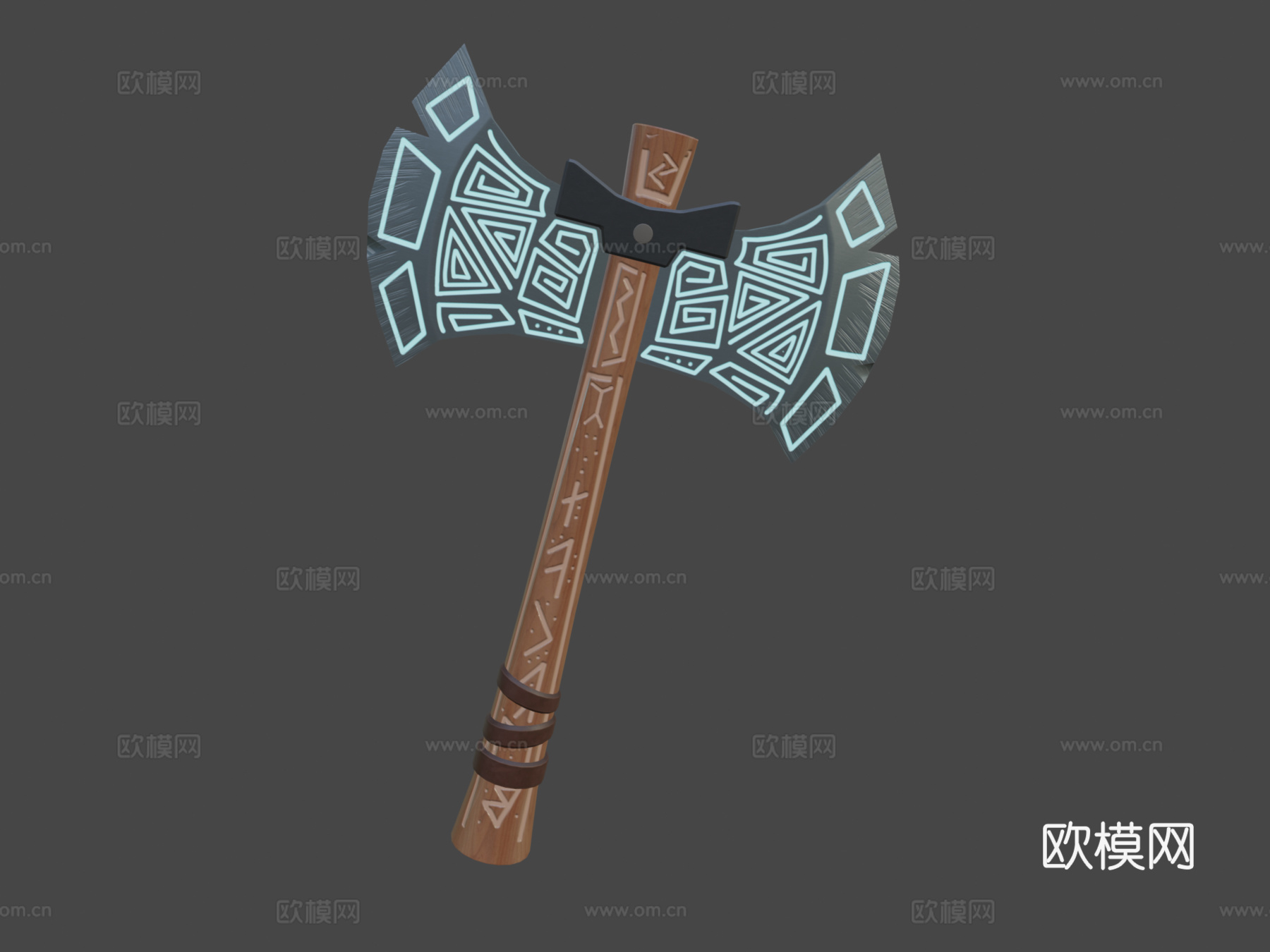 符文斧3d模型下载（渲染图6）