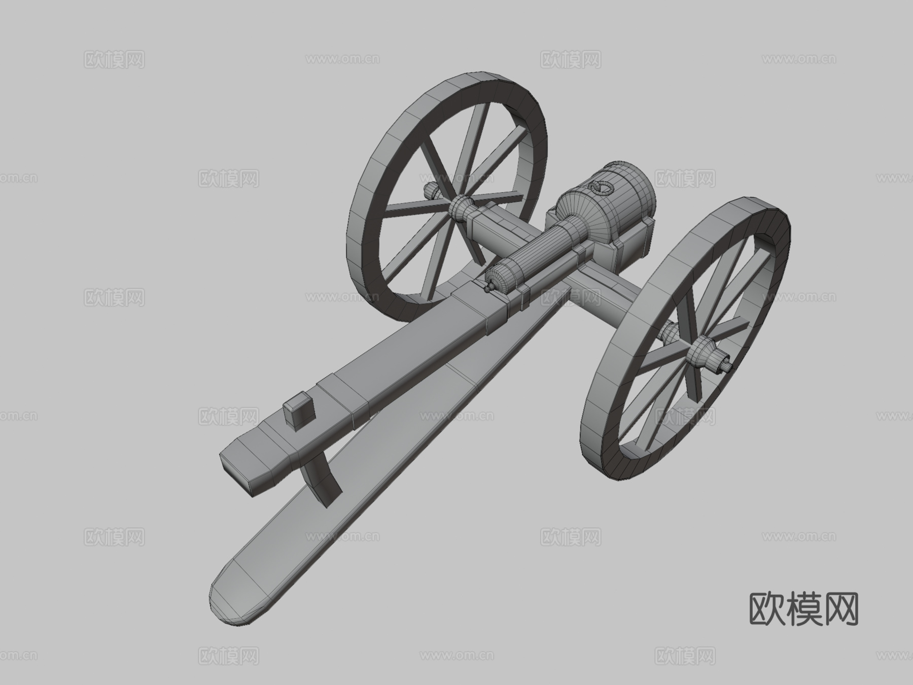 炮CG模型3d模型3d模型下载（渲染图3）