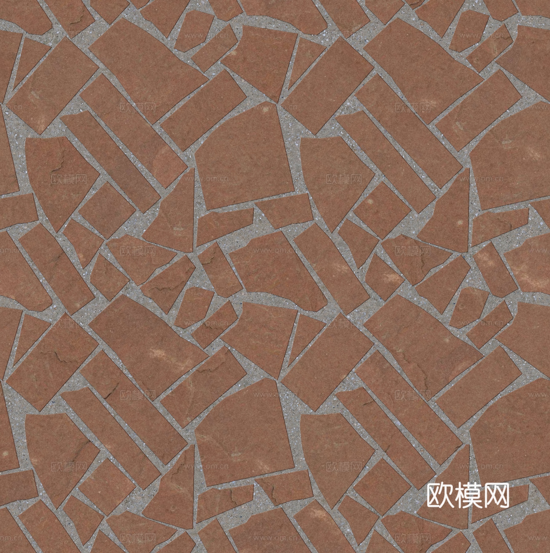 红色砂岩毛石-多边形毛石-破冰纹毛石10