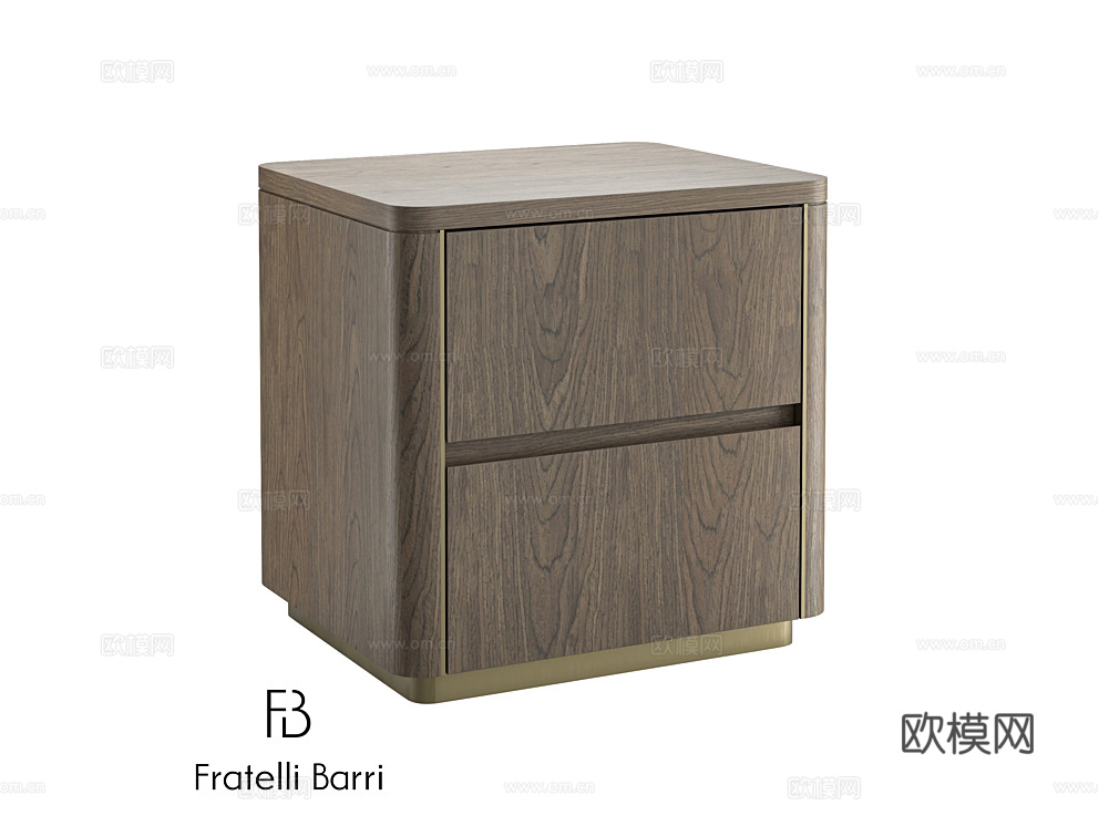 Fratelli Barri 床头柜3d模型下载（渲染图1）