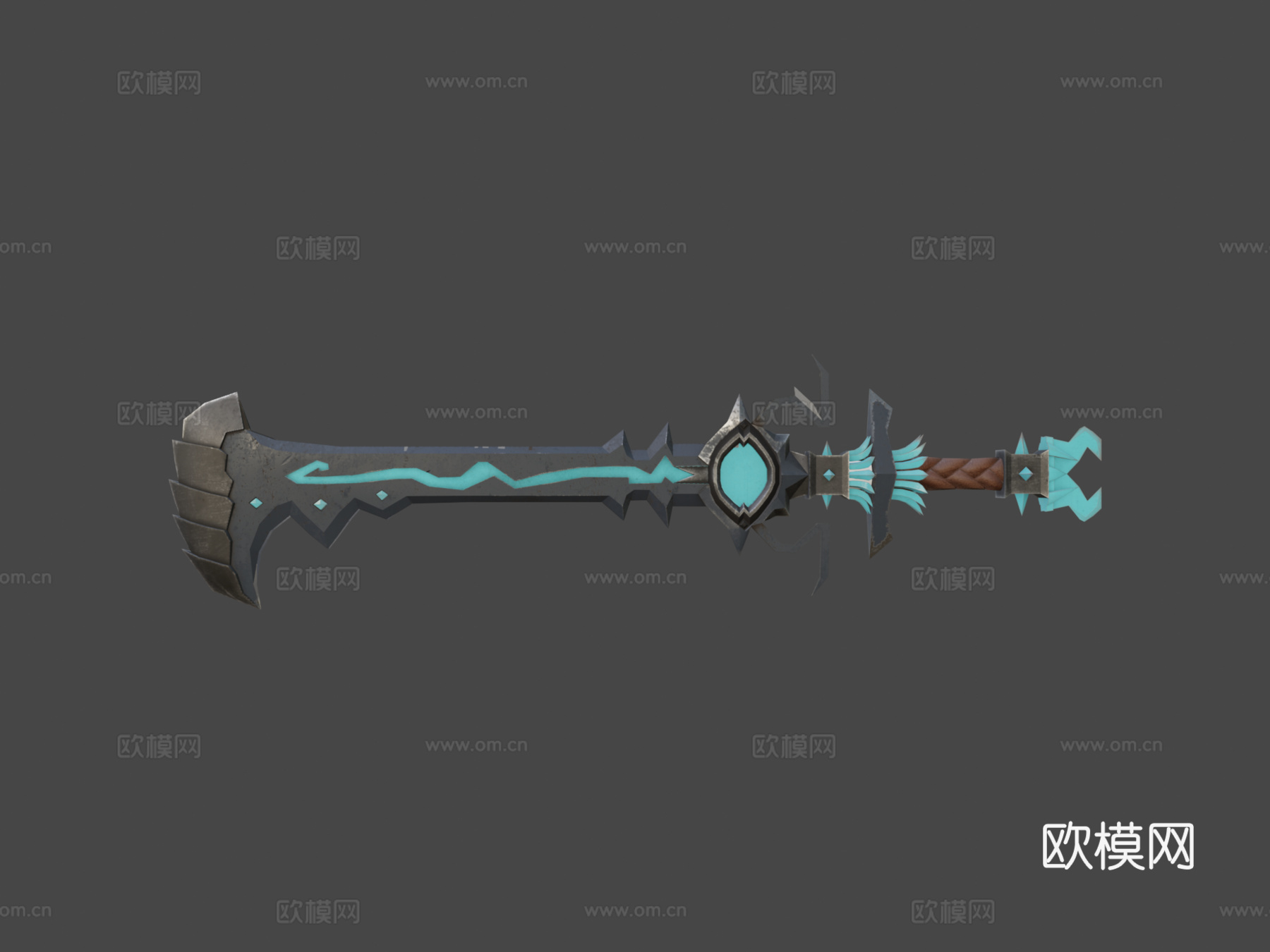 魔法蓝剑3d模型下载（渲染图6）