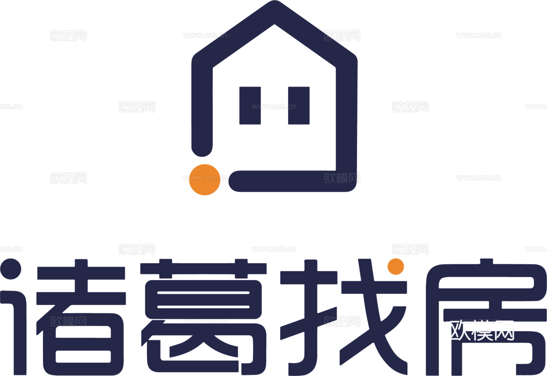 诸葛找房，租房找房logo