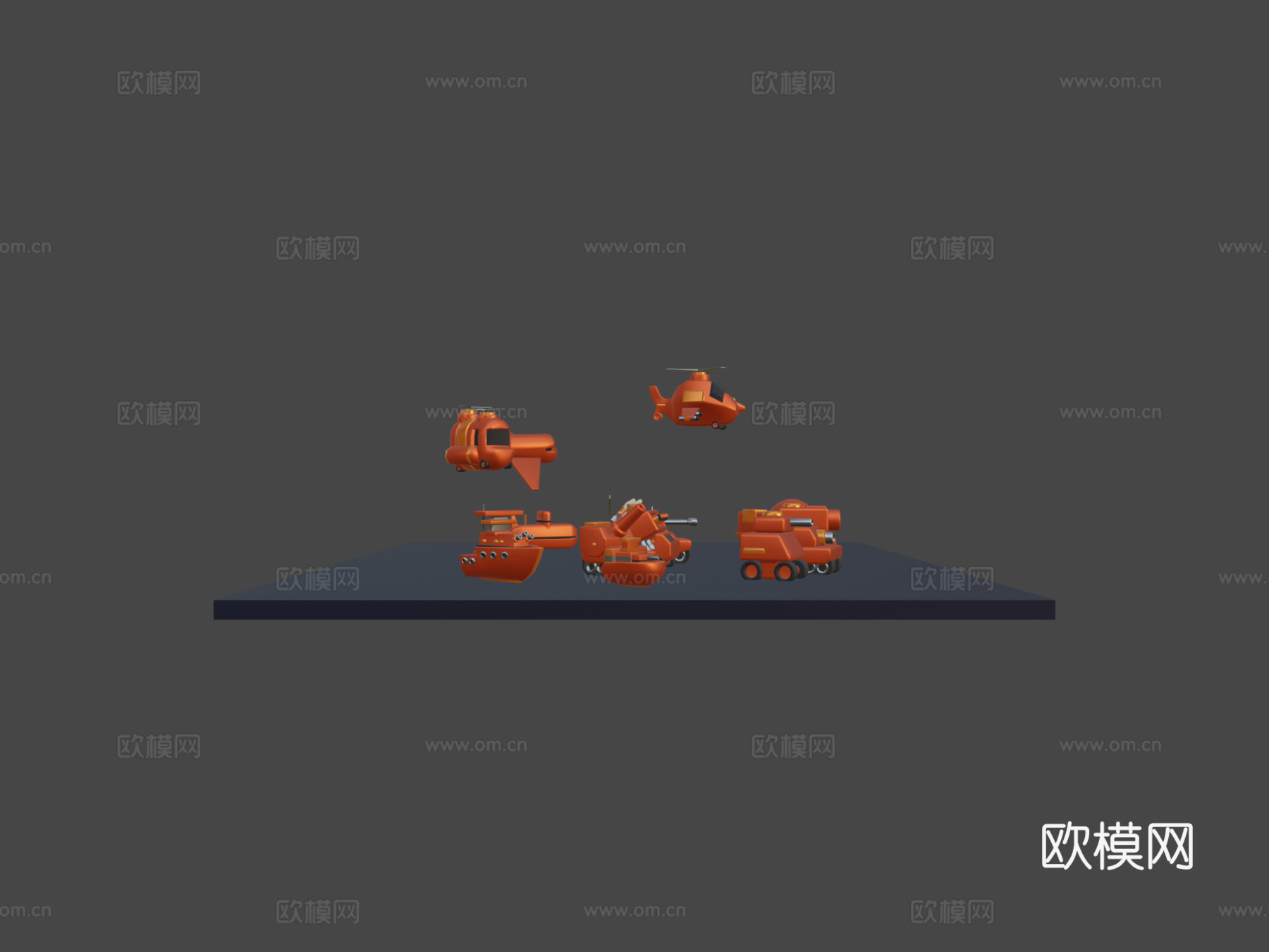 高级战争橙星军团3d模型下载（渲染图7）