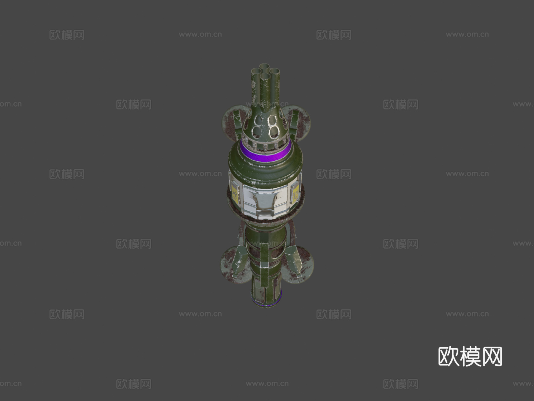 炮塔3d模型下载（渲染图7）