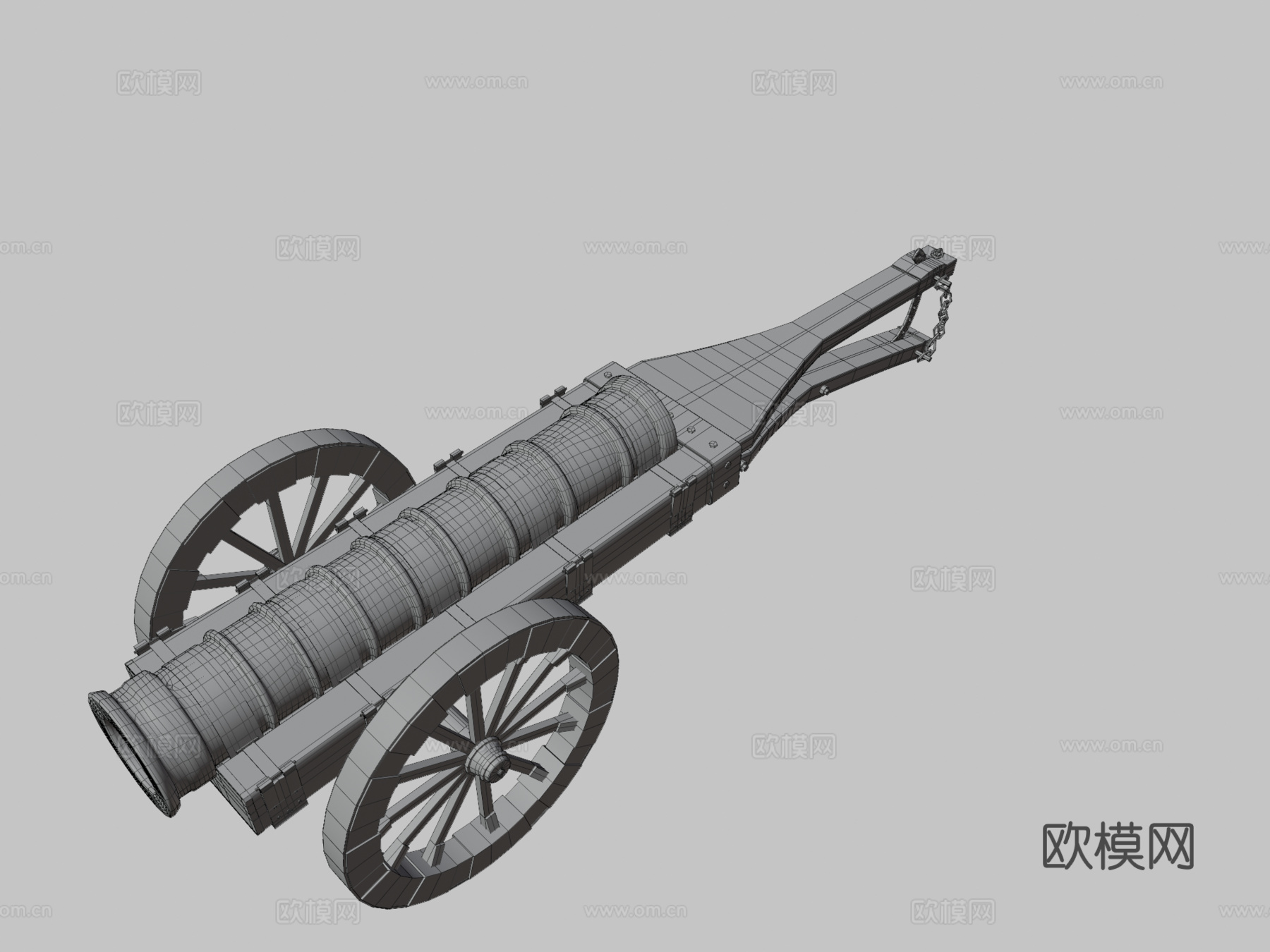 炮CG模型3d模型下载（渲染图3）