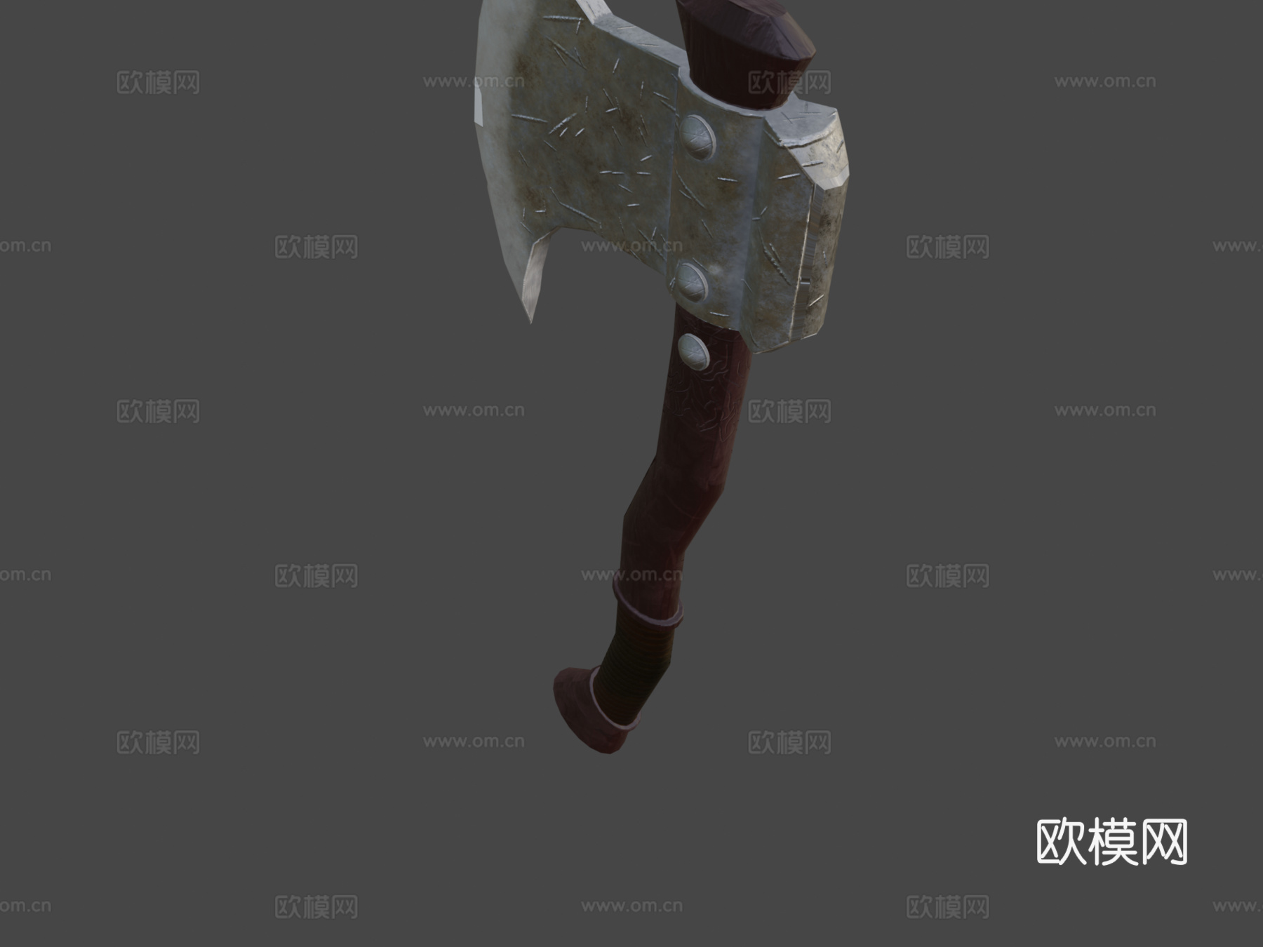 狼噬战斧3d模型下载（渲染图5）