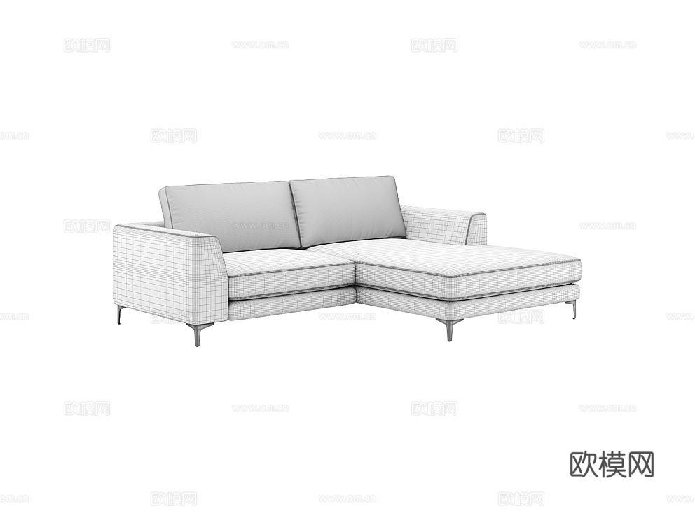 MEBELFORM 双人沙发 沙发床3d模型下载（渲染图5）