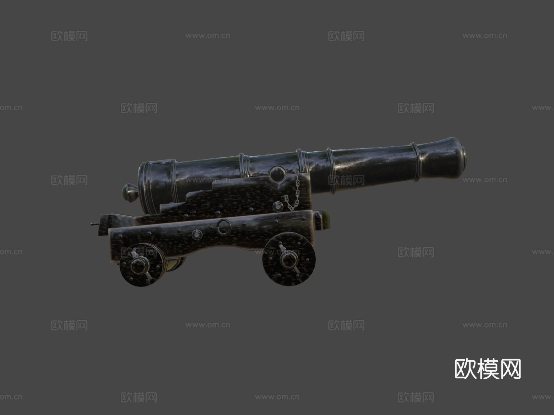 暗黑磅级舰炮3d模型下载（渲染图5）