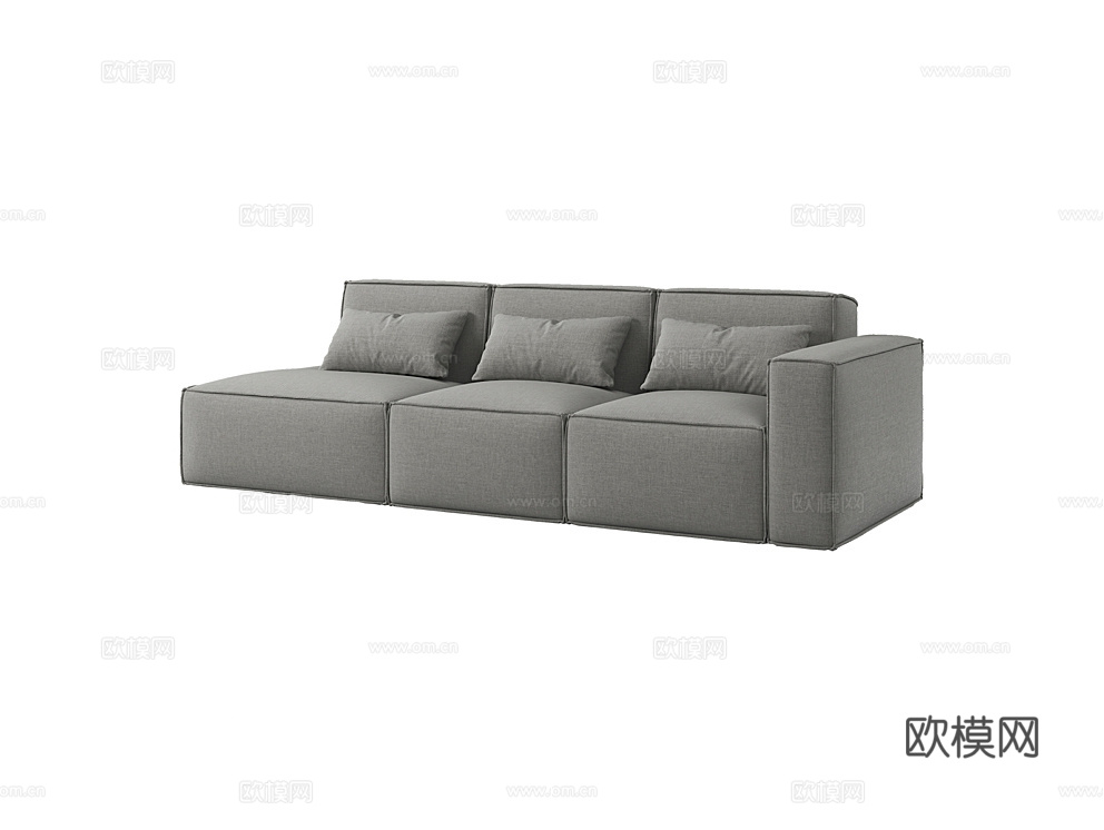 MEBELFORM 三人沙发 沙发床3d模型下载（渲染图1）