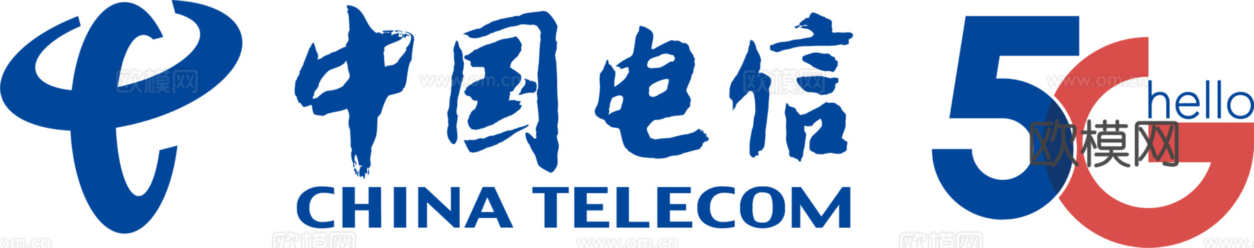 中国电信5G，电信通讯logo