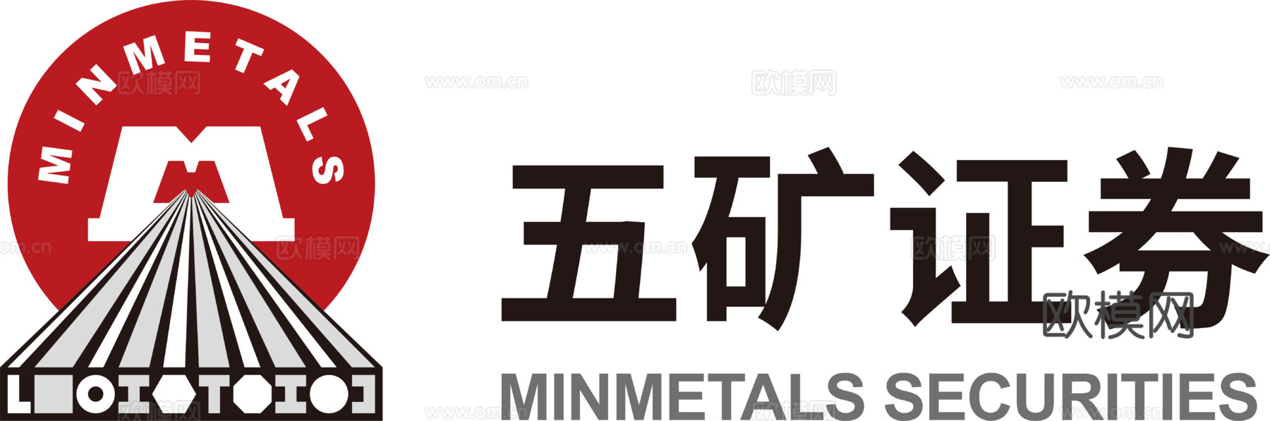 五矿证券，证券券商logo