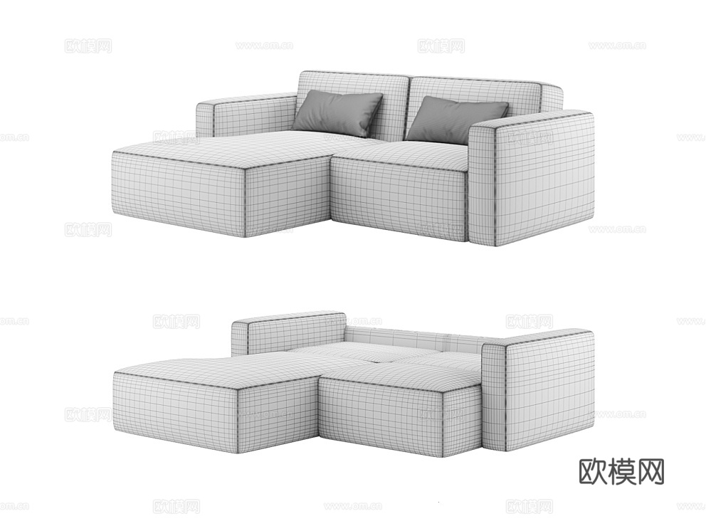 MEBELFORM 双人沙发3d模型下载（渲染图3）