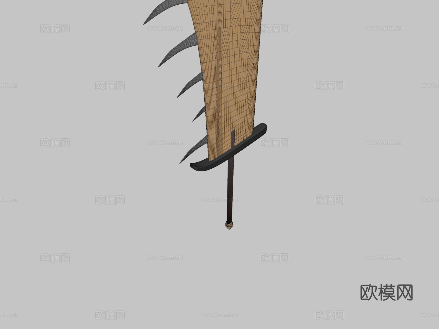 怪物猎人粉丝自制巨剑3d模型下载（渲染图2）