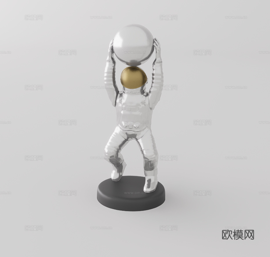 金属摆件su模型