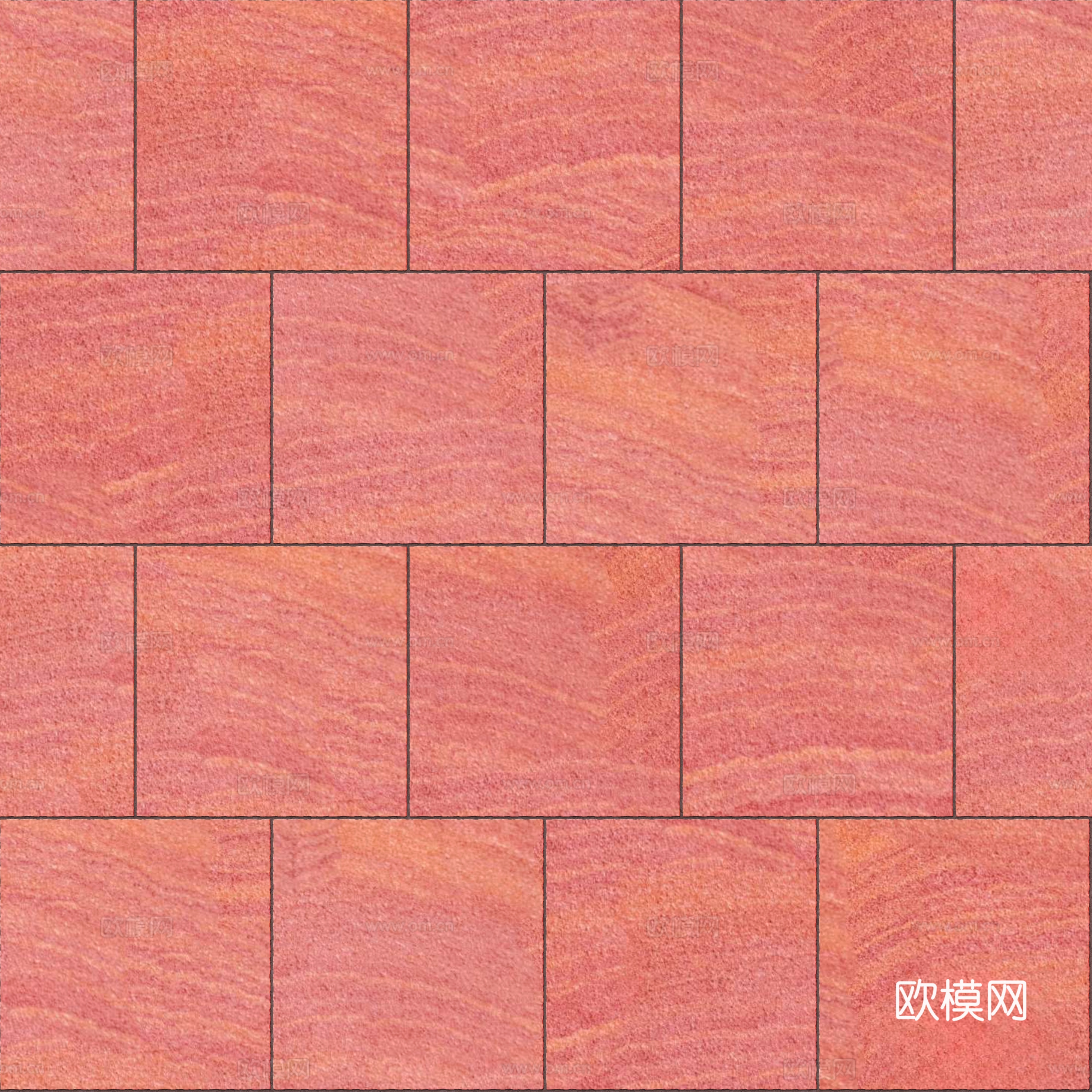 暗红色红色砂岩-方形错缝-横向16