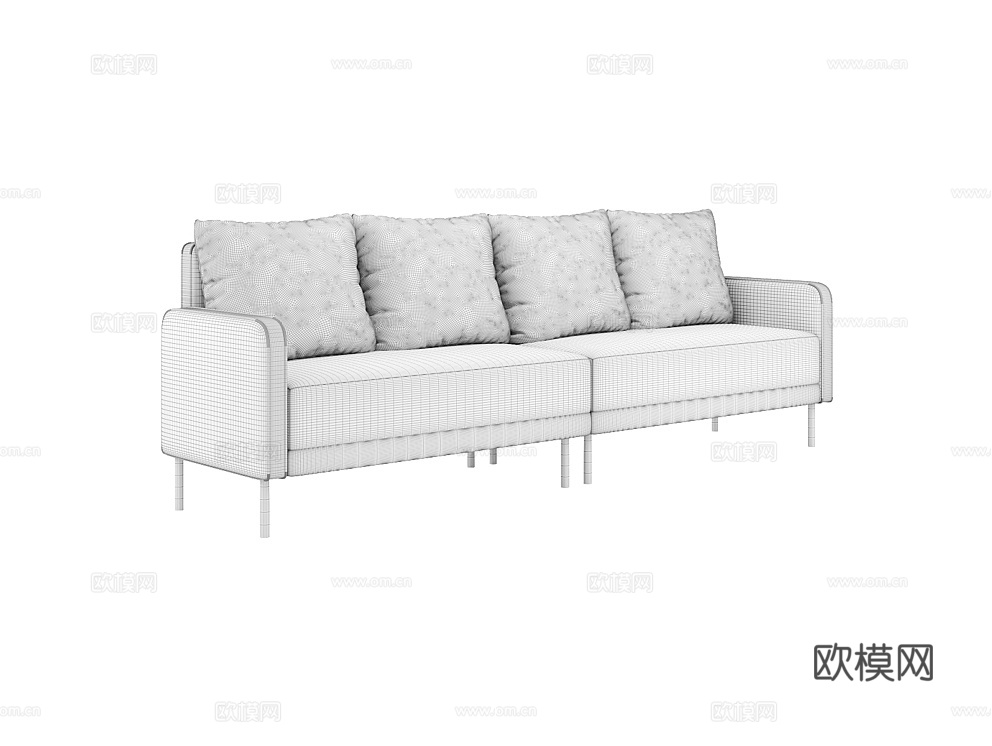 MEBELFORM 三人沙发3d模型下载（渲染图4）